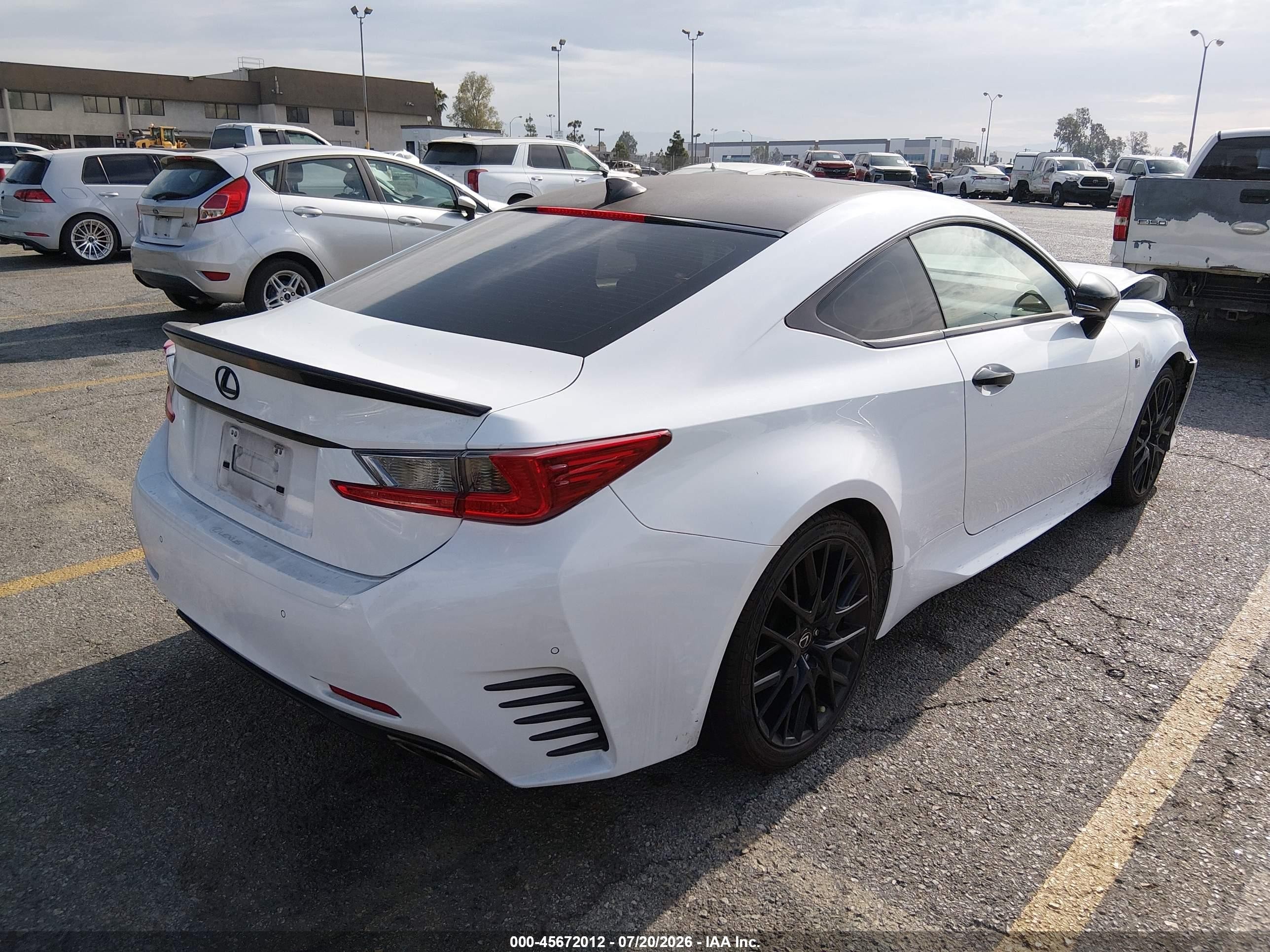 2015 Lexus Rc 350   Белый vin: JTHHE5BC4F5001395