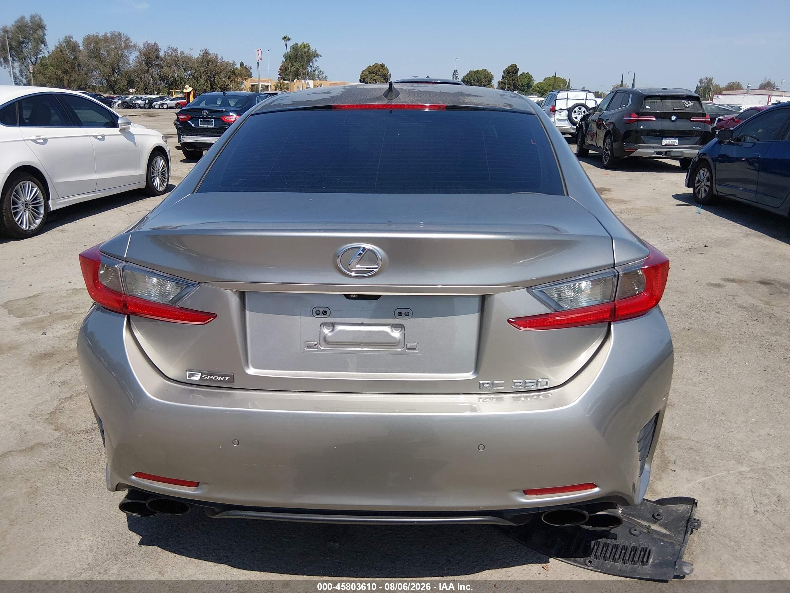 2015 Lexus Rc 350 Silver vin: JTHHE5BC5F5001129