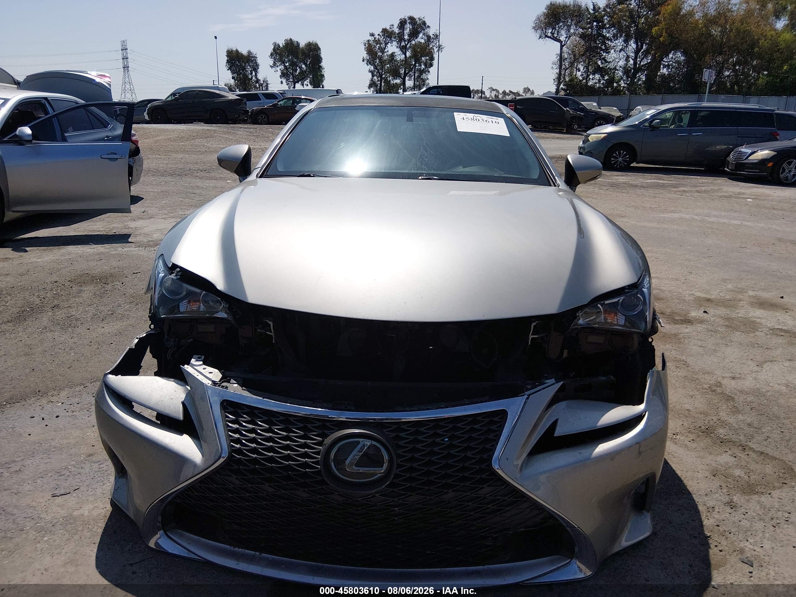 2015 Lexus Rc 350 Silver vin: JTHHE5BC5F5001129