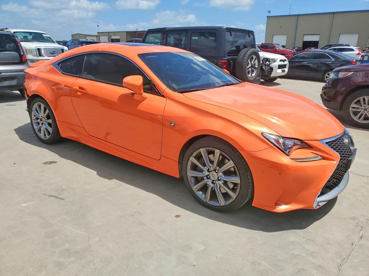 2015 Lexus Rc 350 Orange vin: JTHHE5BC5F5005150