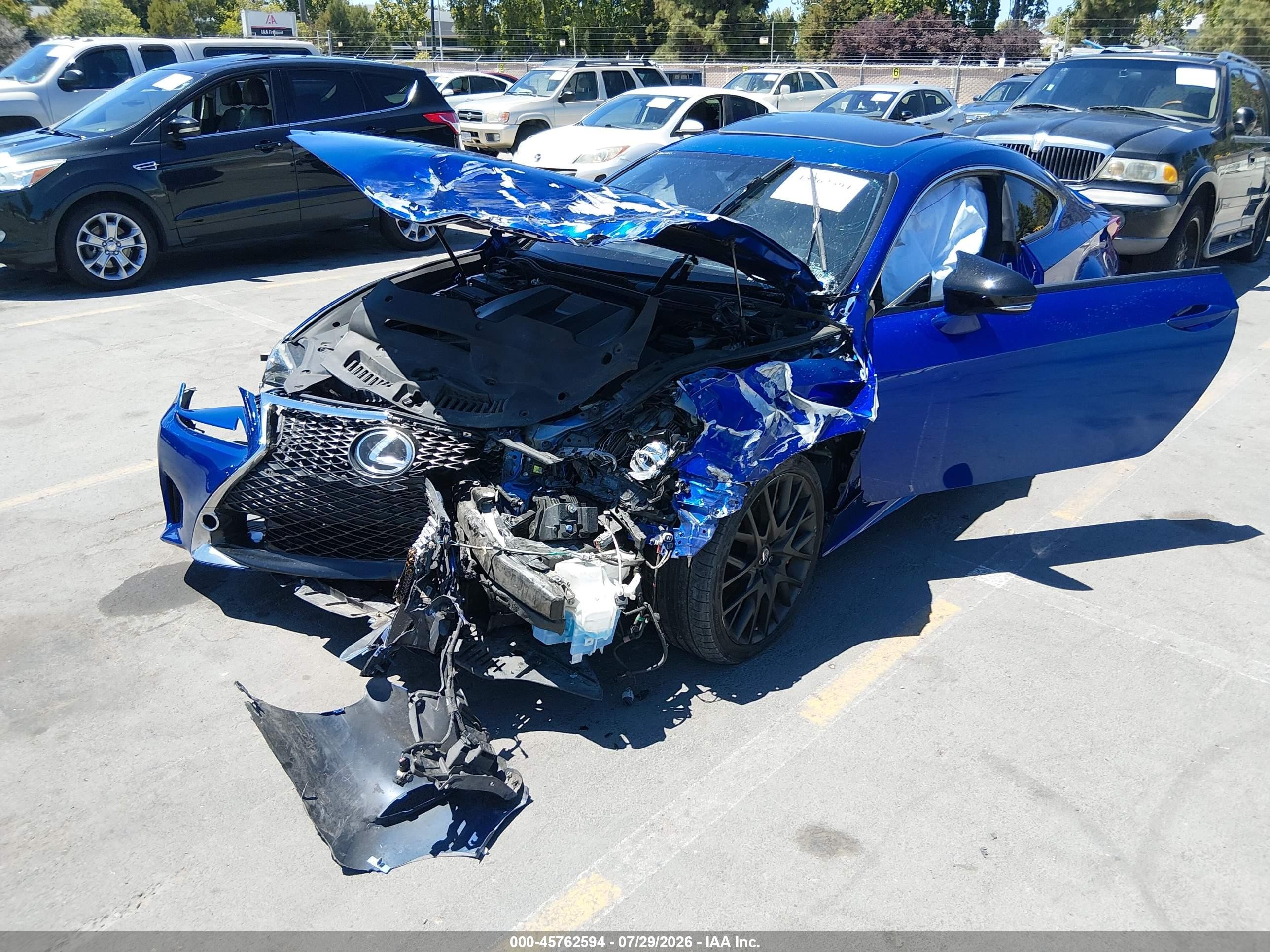 2015 Lexus Rc 350   Blue vin: JTHHE5BC6F5002483