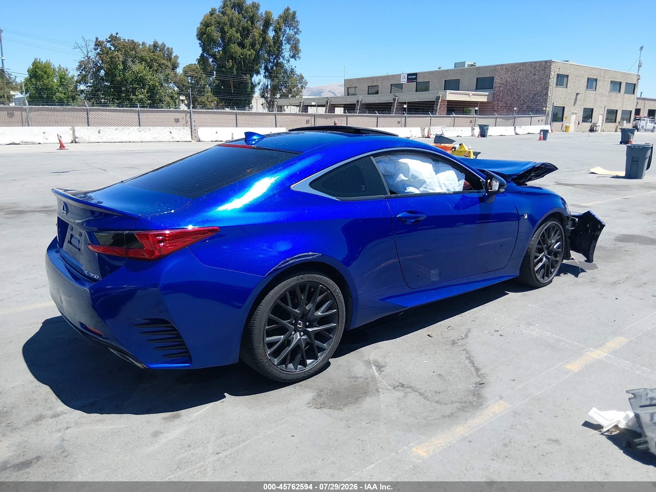 2015 Lexus Rc 350   Blue vin: JTHHE5BC6F5002483