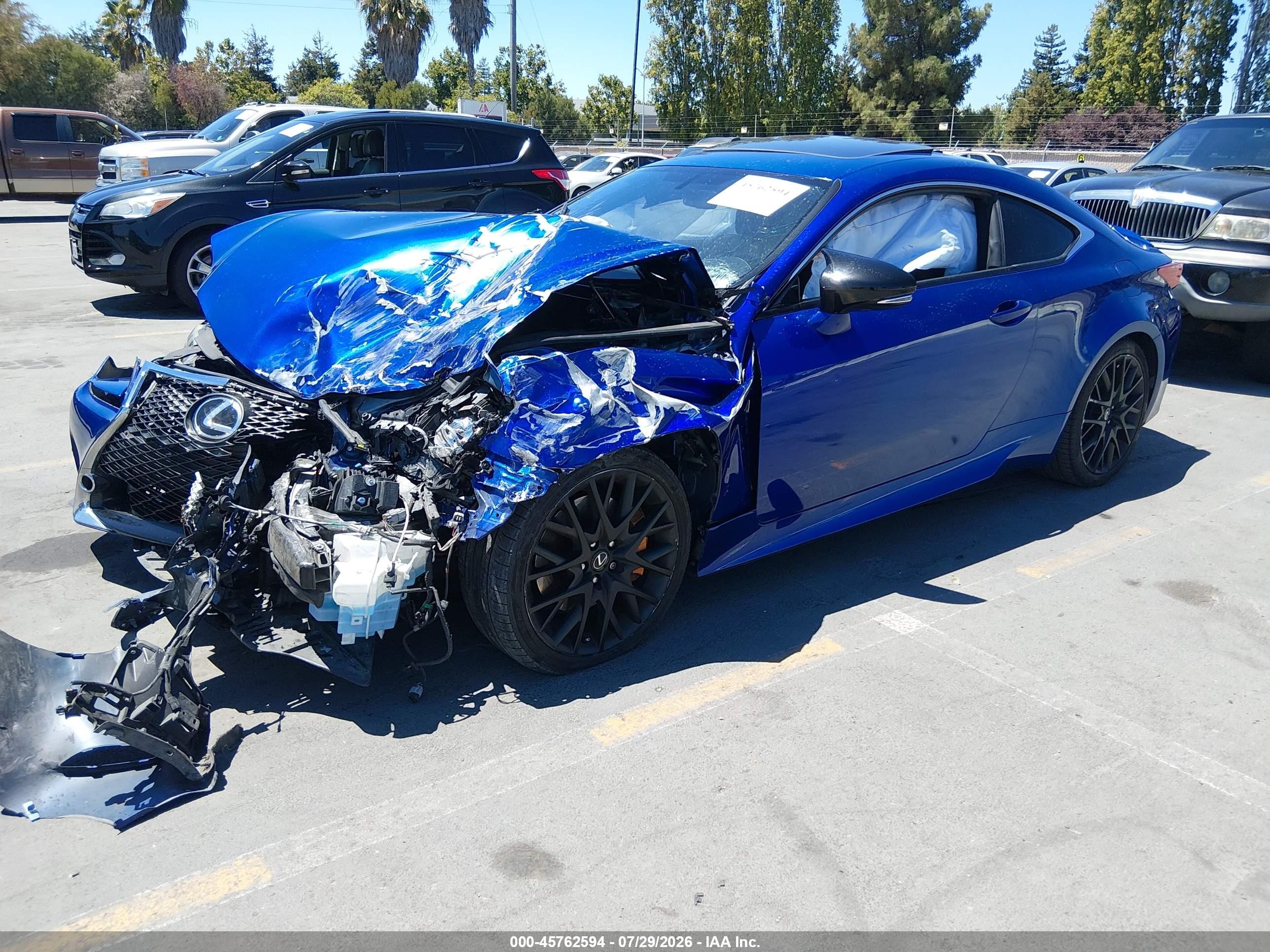 2015 Lexus Rc 350   Blue vin: JTHHE5BC6F5002483