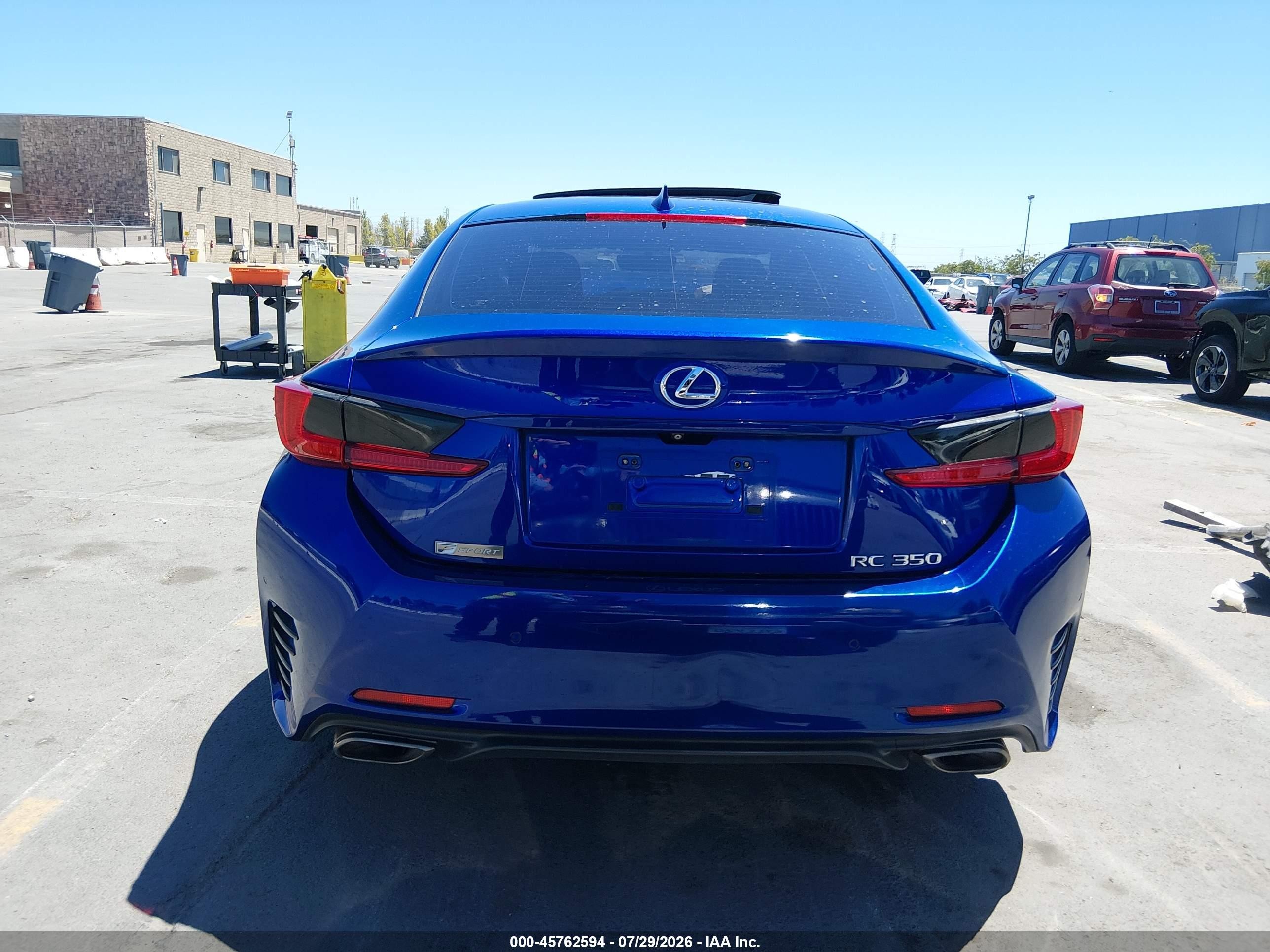 2015 Lexus Rc 350   Blue vin: JTHHE5BC6F5002483