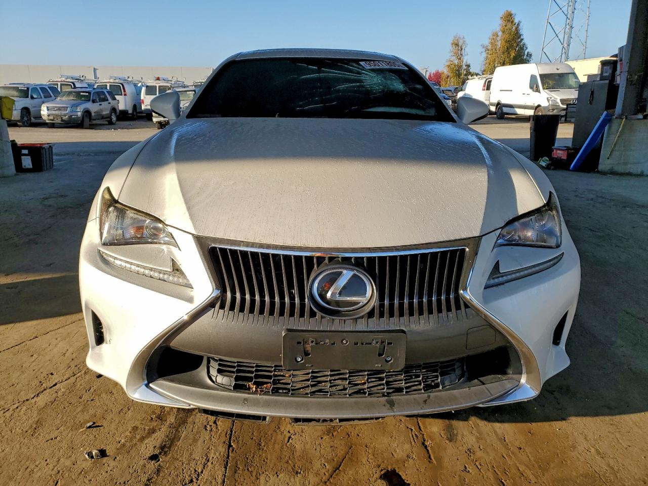 2015 Lexus Rc 350 White vin: JTHHE5BC6F5007389