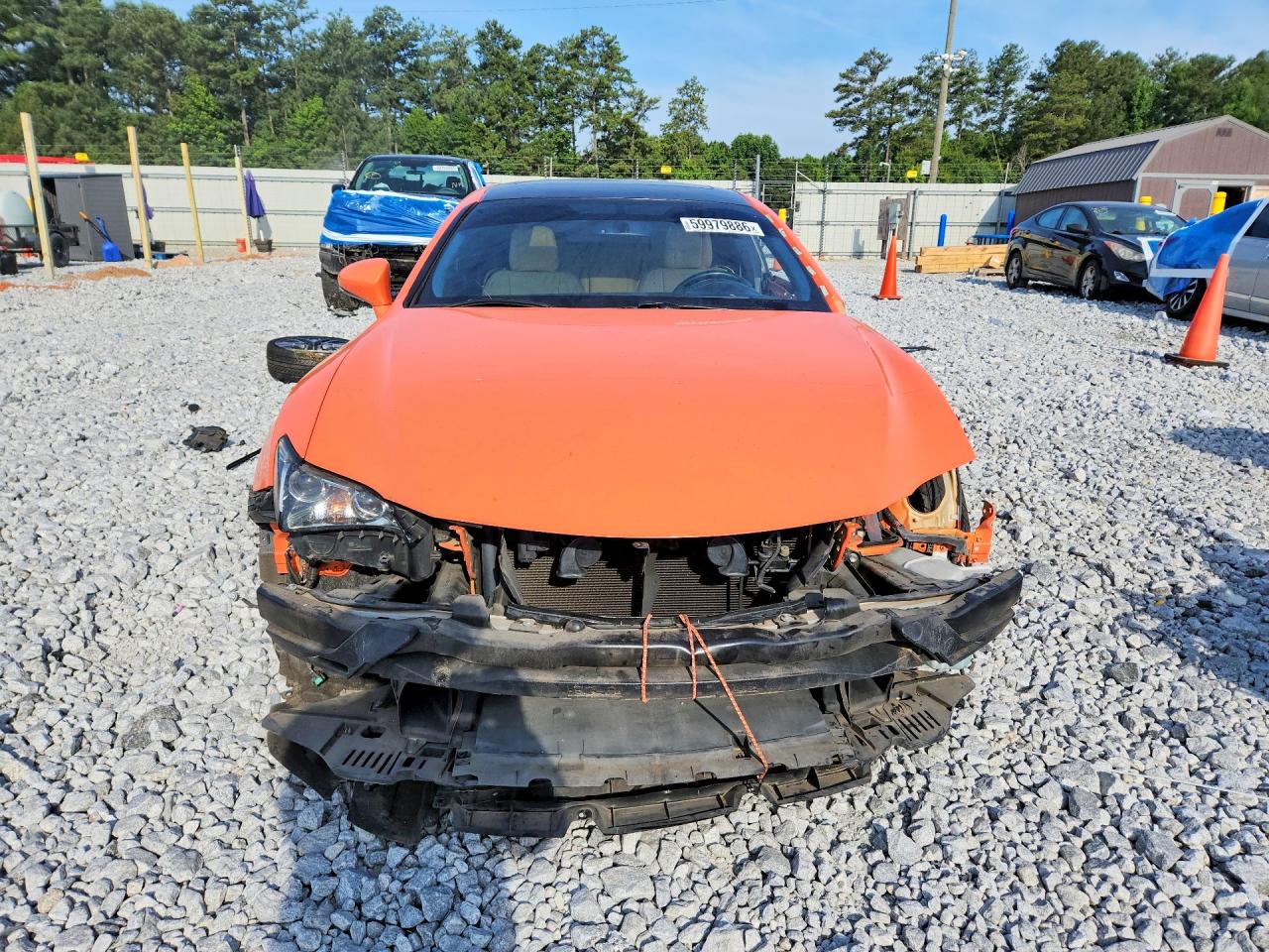 2015 Lexus Rc 350 Orange vin: JTHHE5BC6F5010423