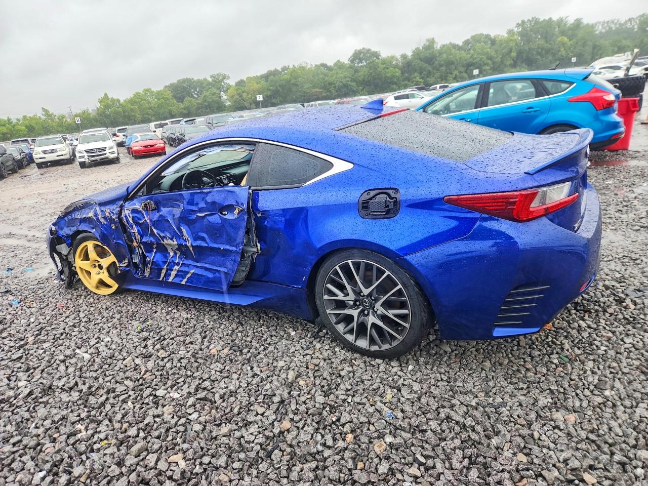2015 Lexus Rc 350 Blue vin: JTHHE5BC6F5010955
