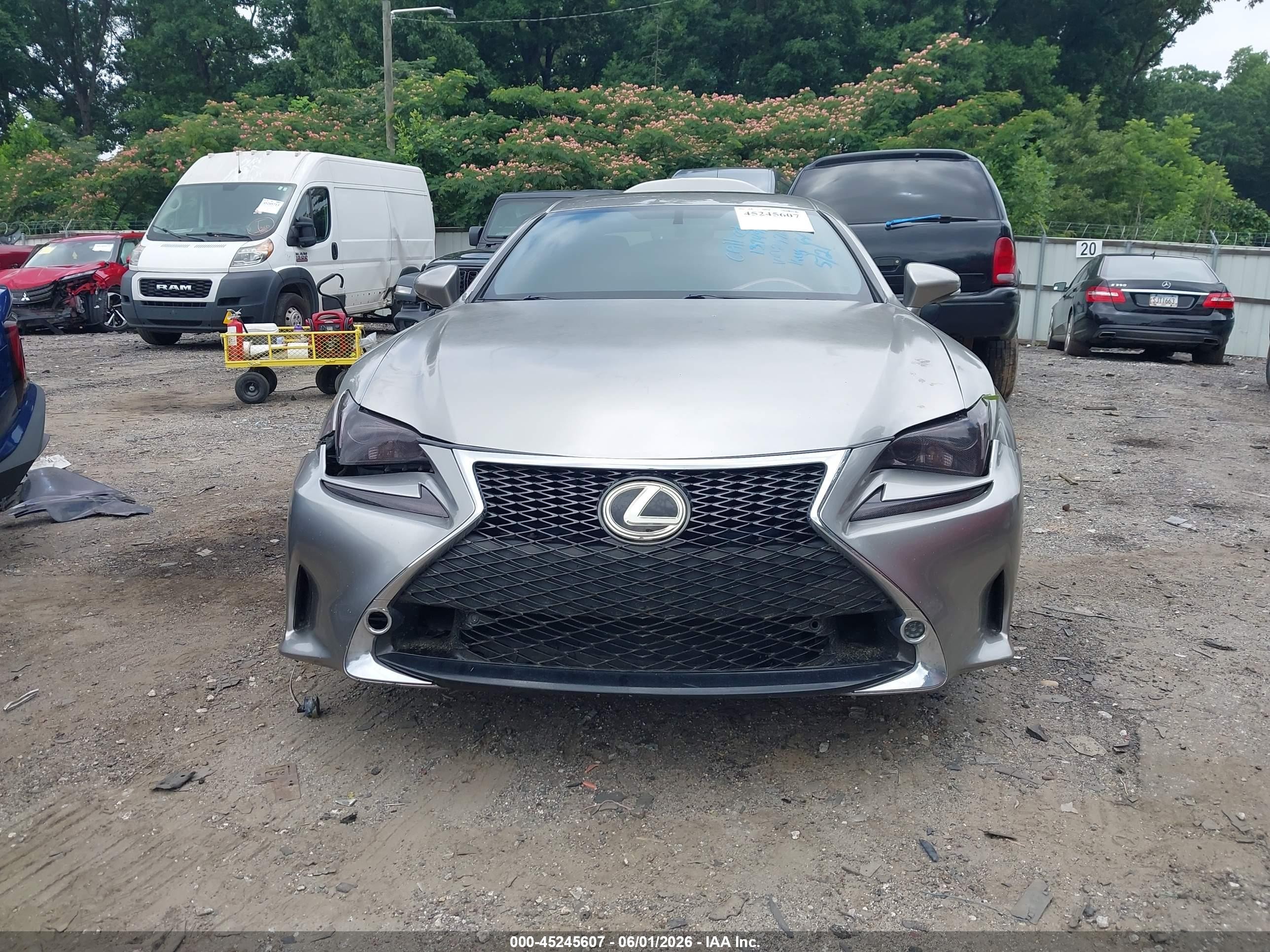 2015 Lexus Rc 350   Gray vin: JTHHE5BC8F5002470