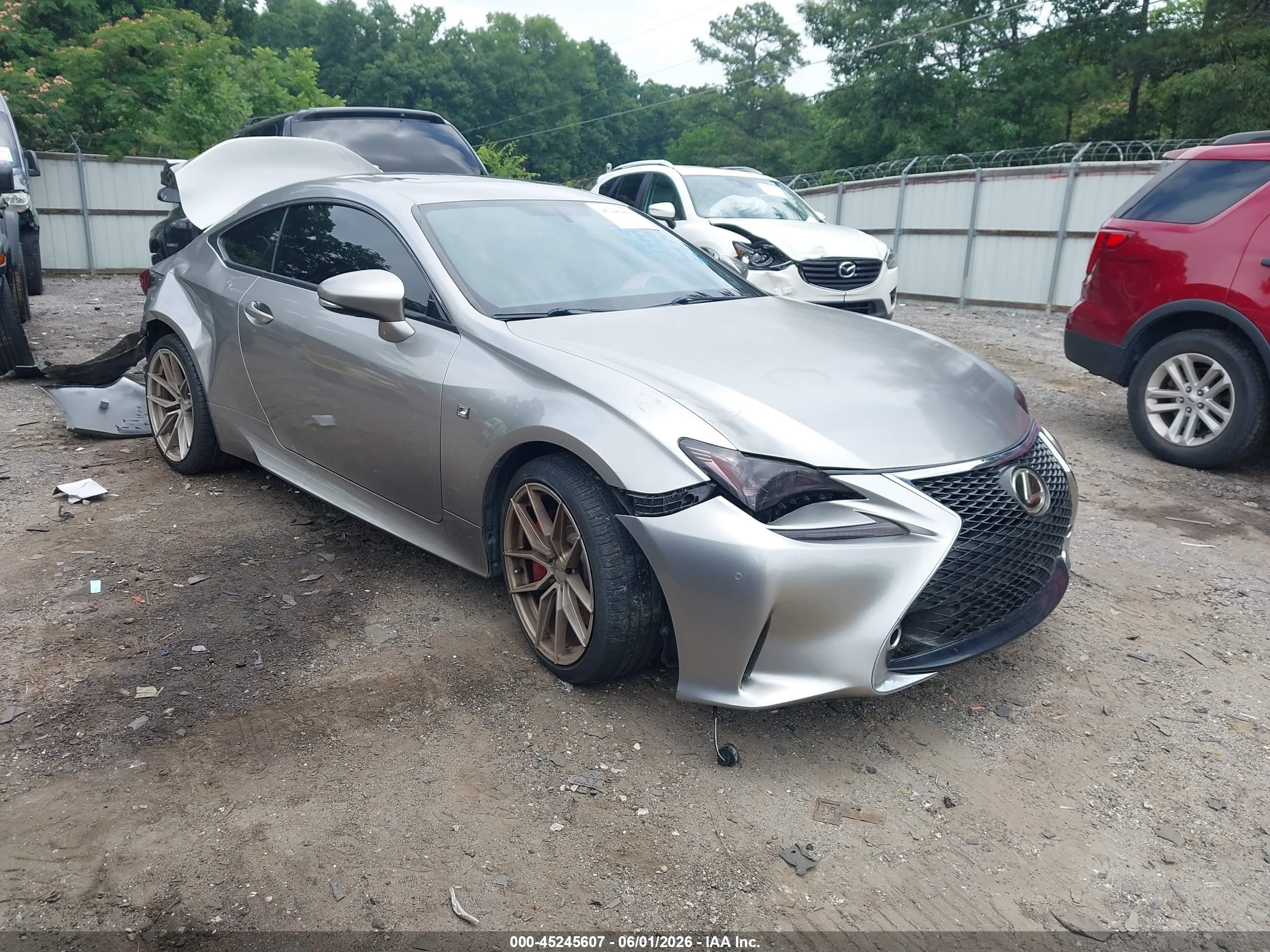 2015 Lexus Rc 350   Gray vin: JTHHE5BC8F5002470