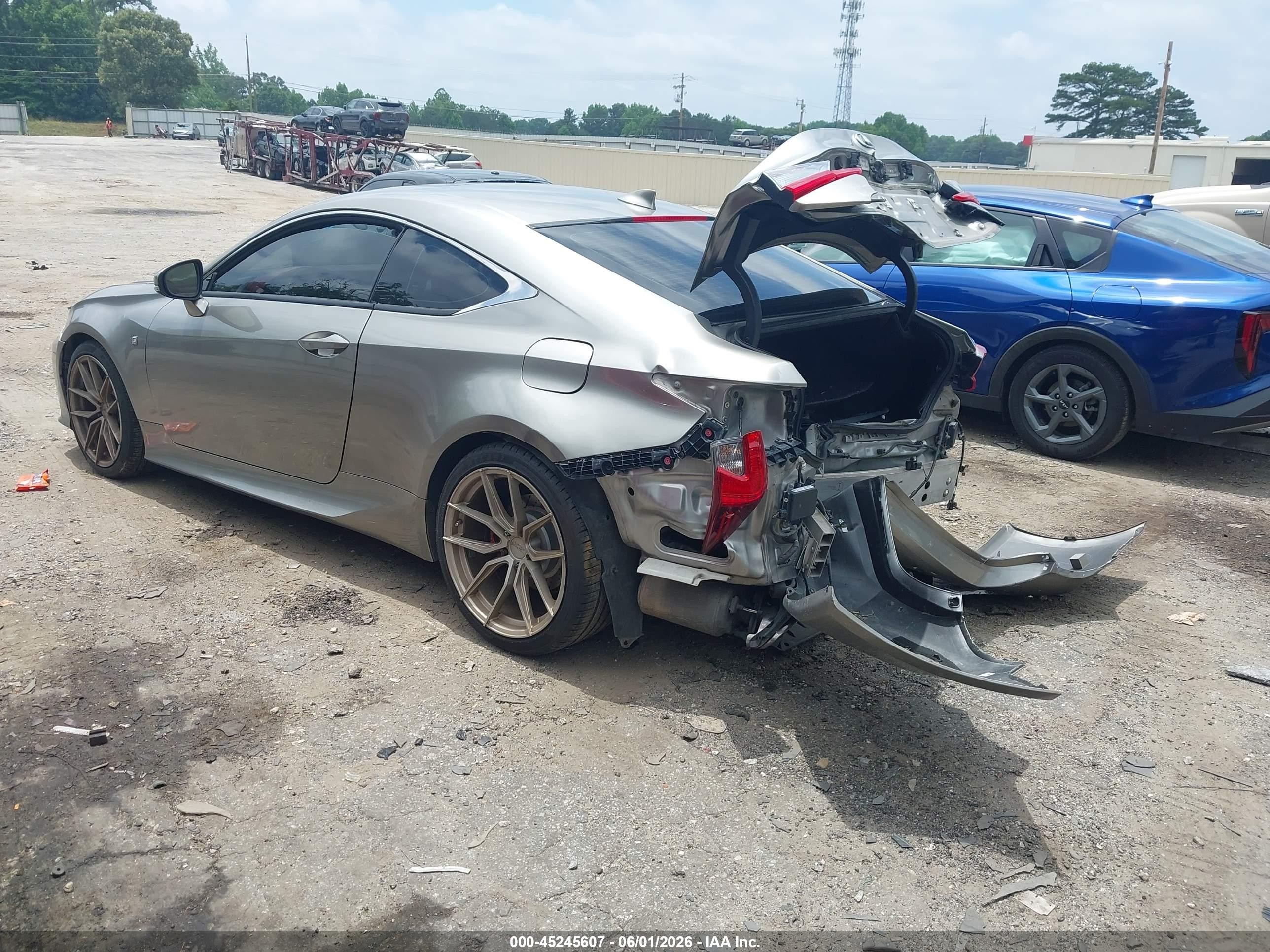 2015 Lexus Rc 350   Gray vin: JTHHE5BC8F5002470