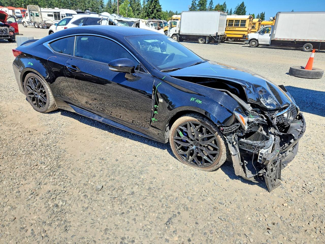 2015 Lexus Rc 350 Черный vin: JTHHE5BC8F5007183