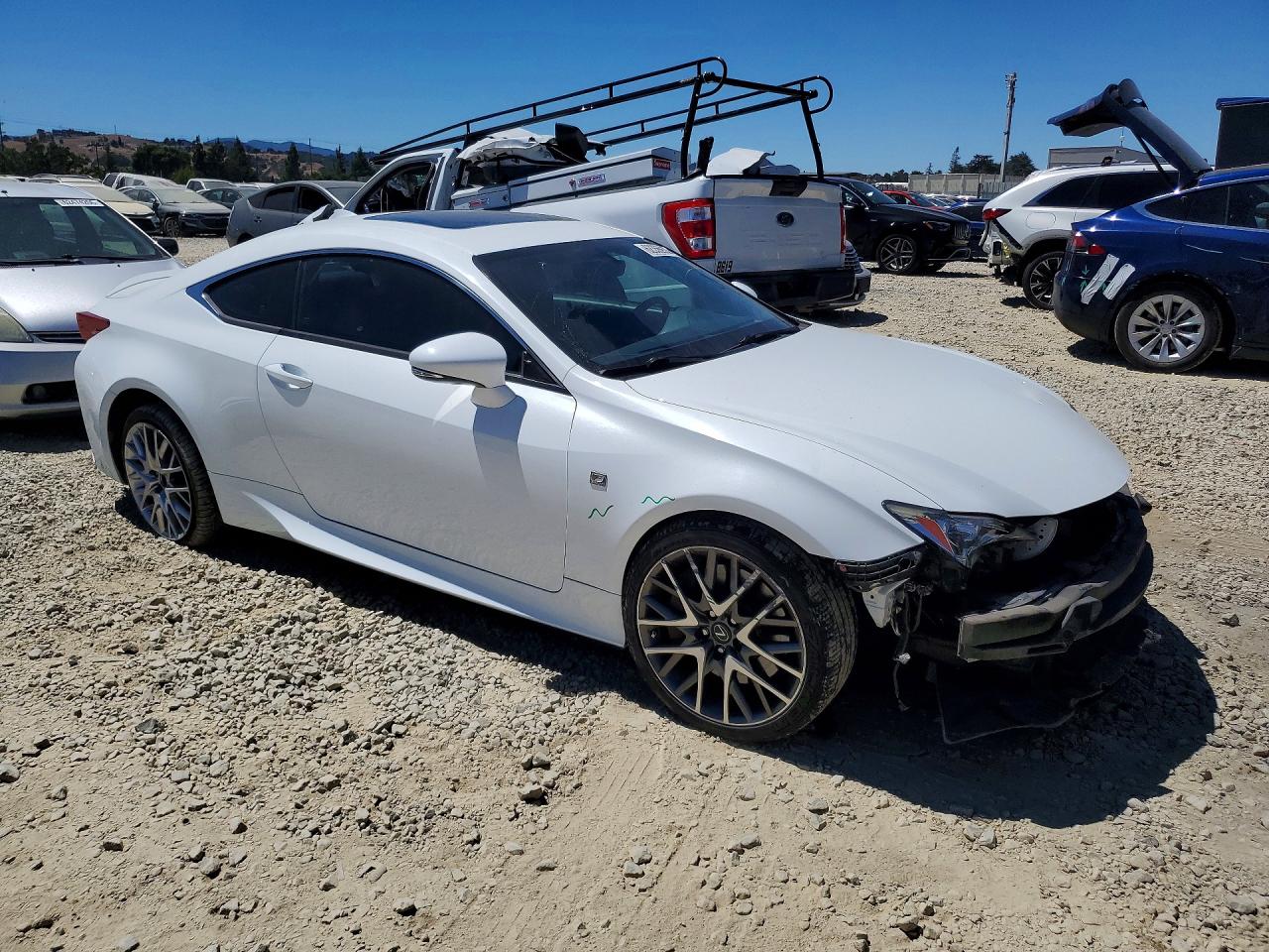 2015 Lexus Rc 350 Белый vin: JTHHE5BC9F5010223
