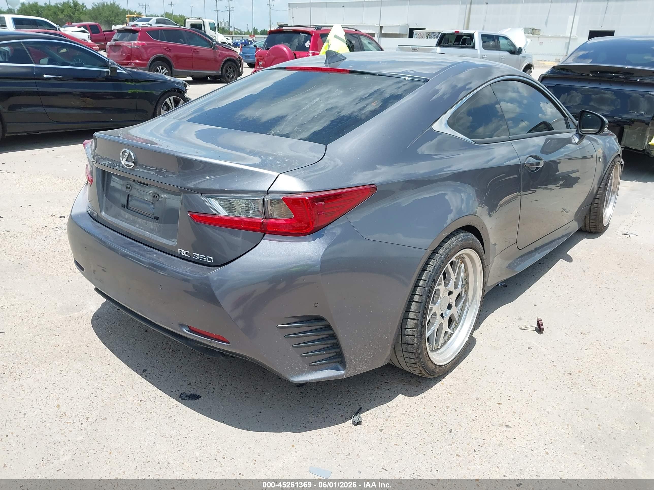 2015 Lexus Rc 350   Black vin: JTHHE5BCXF5002227