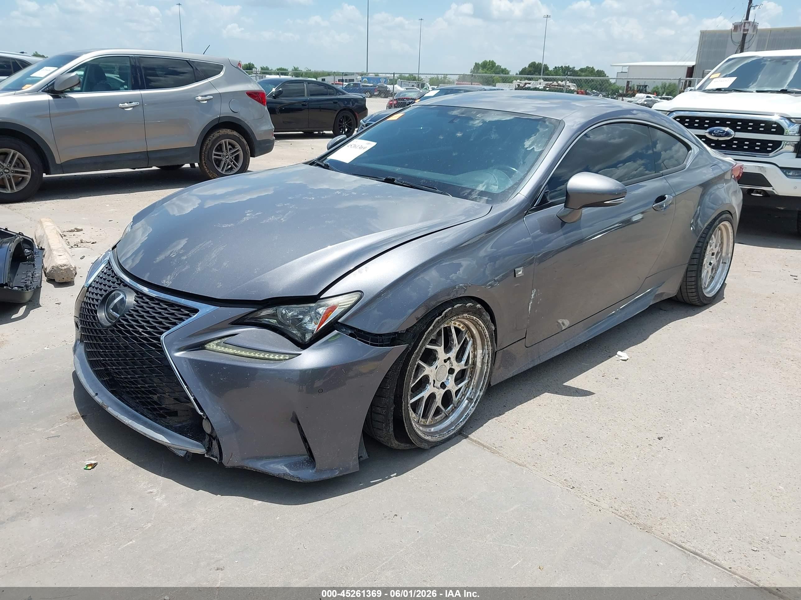 2015 Lexus Rc 350   Black vin: JTHHE5BCXF5002227