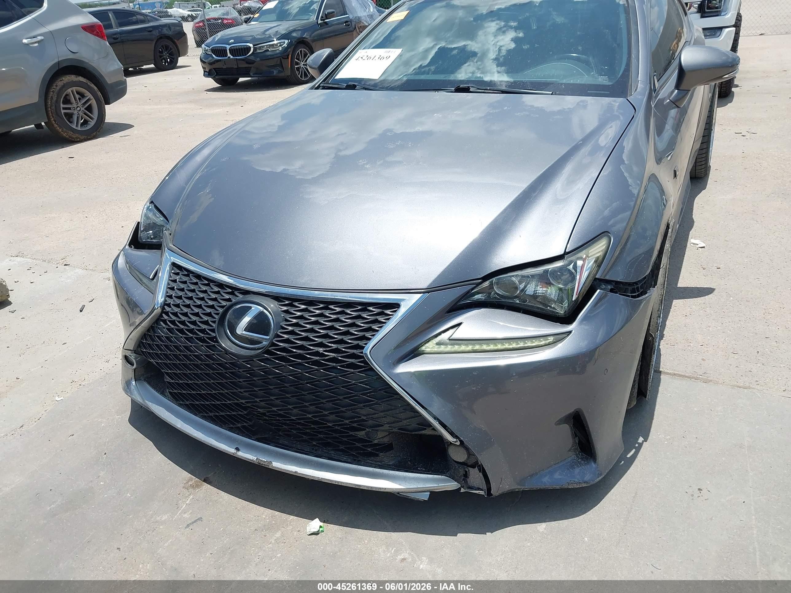 2015 Lexus Rc 350   Black vin: JTHHE5BCXF5002227