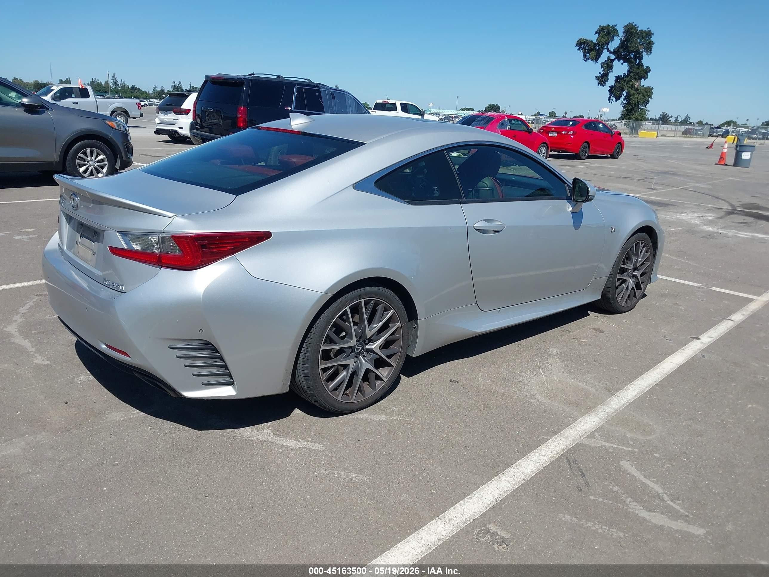 2015 Lexus Rc 350 Silver vin: JTHHE5BCXF5002857