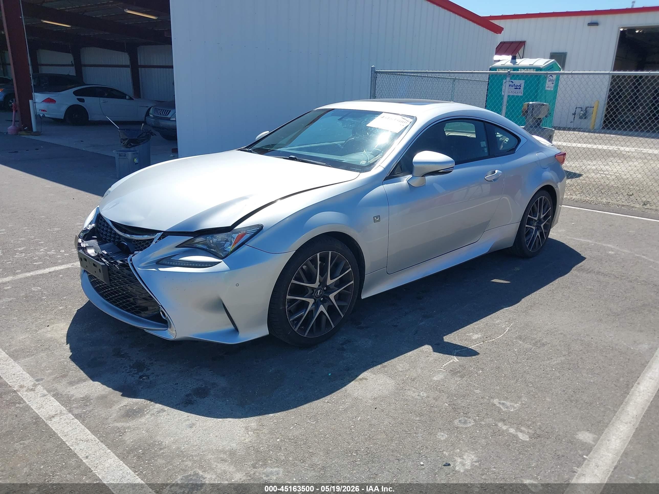 2015 Lexus Rc 350 Silver vin: JTHHE5BCXF5002857