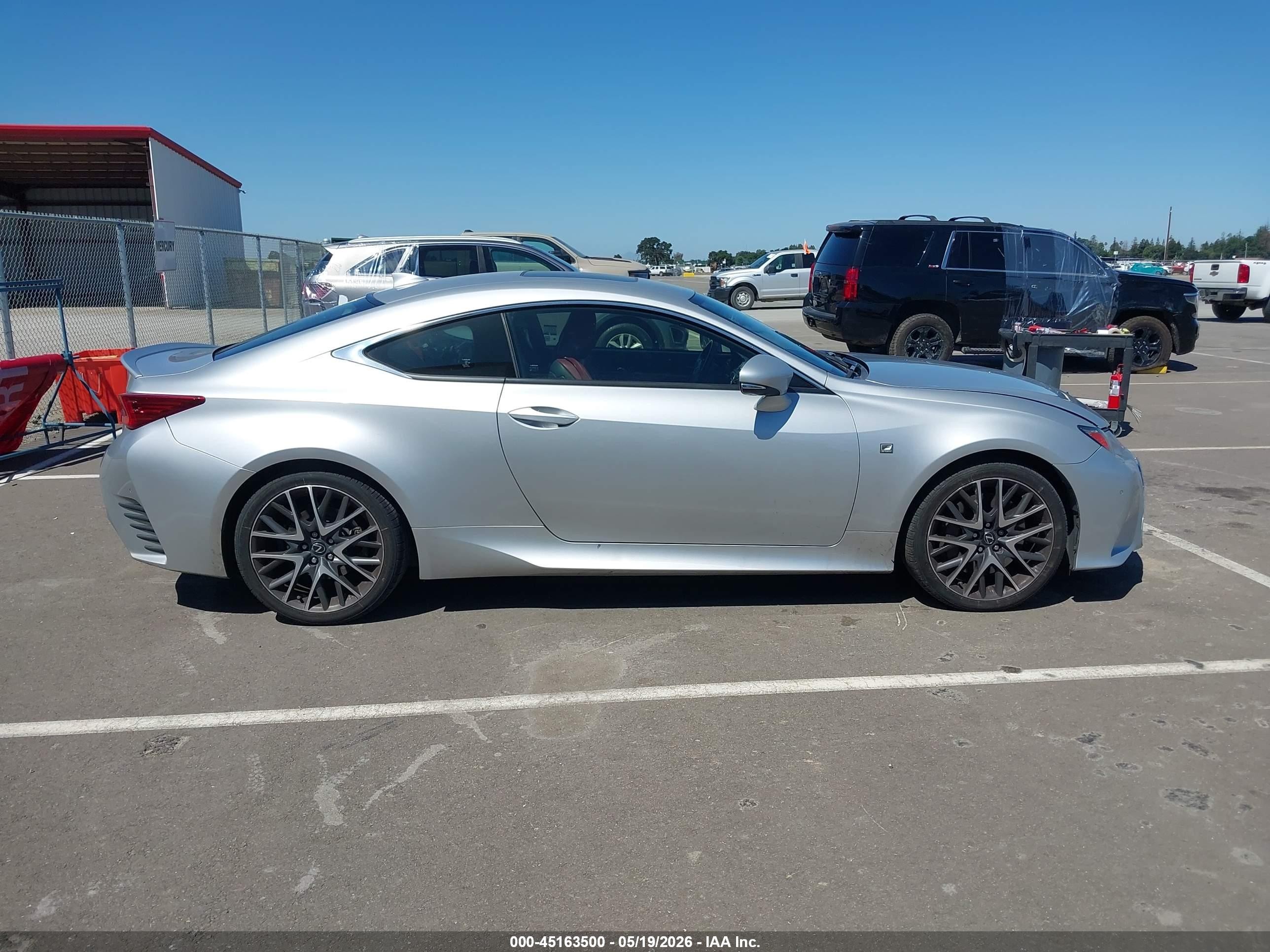 2015 Lexus Rc 350 Silver vin: JTHHE5BCXF5002857