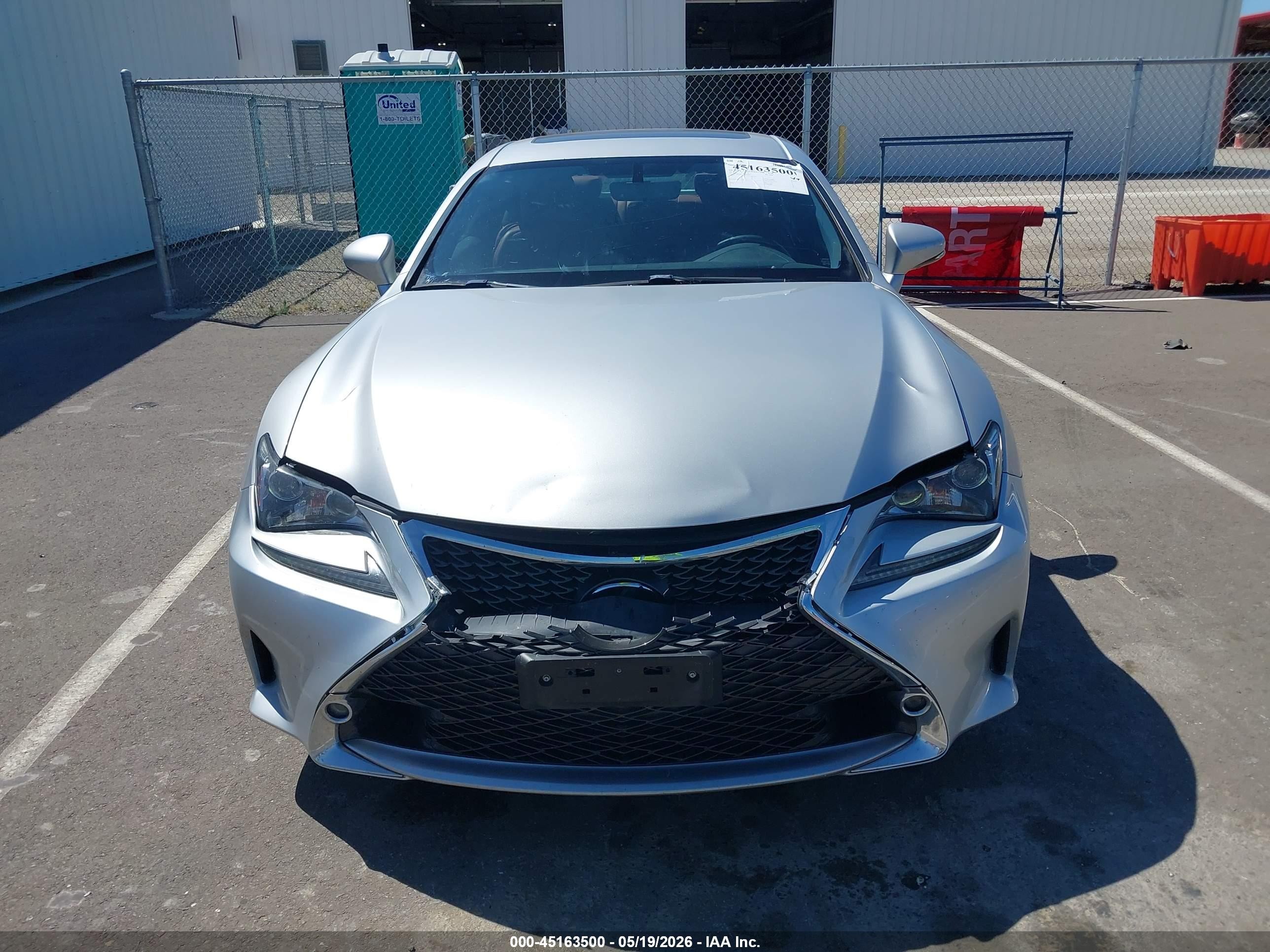 2015 Lexus Rc 350 Silver vin: JTHHE5BCXF5002857