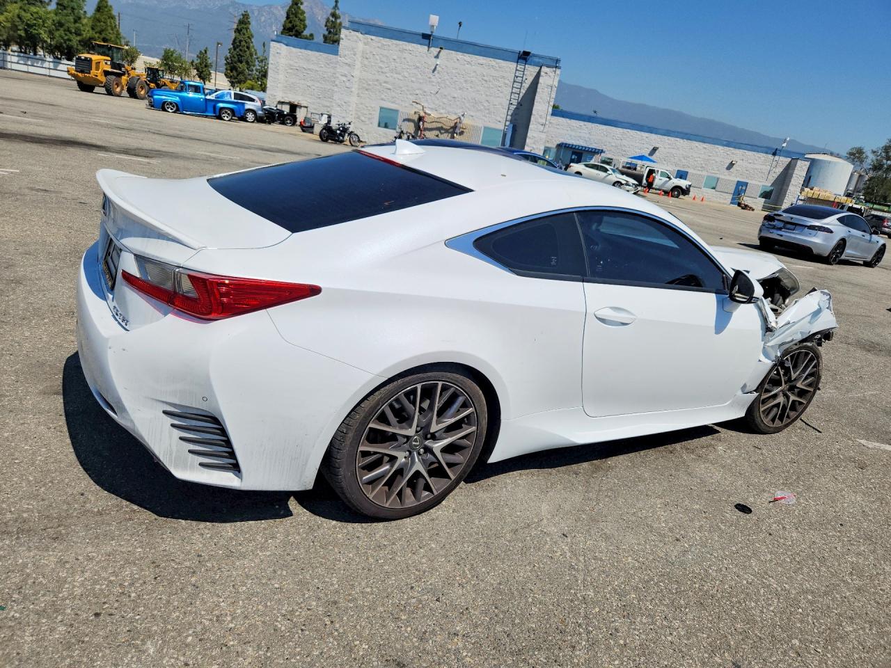 2015 Lexus Rc 350 White vin: JTHHE5BCXF5005631