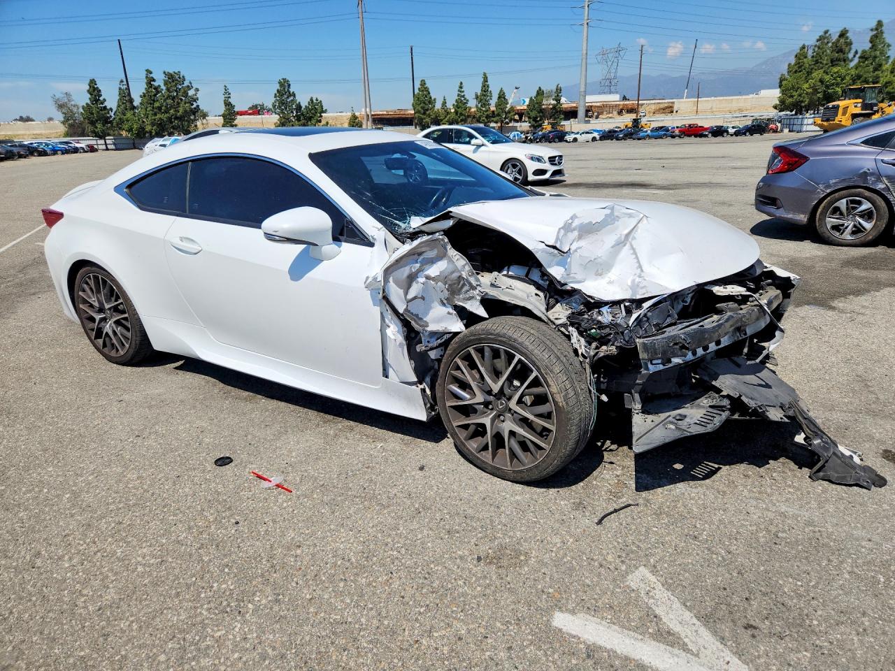 2015 Lexus Rc 350 White vin: JTHHE5BCXF5005631