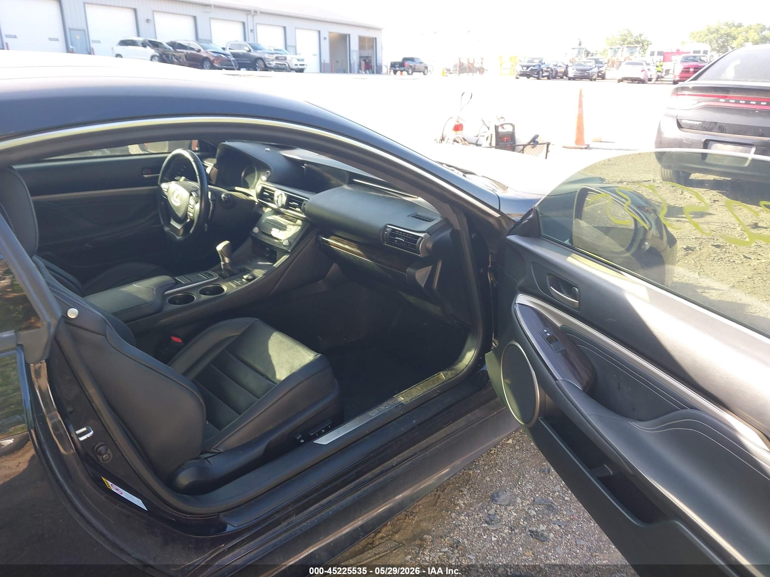 2015 Lexus Rc 350   Black vin: JTHHE5BCXF5010215