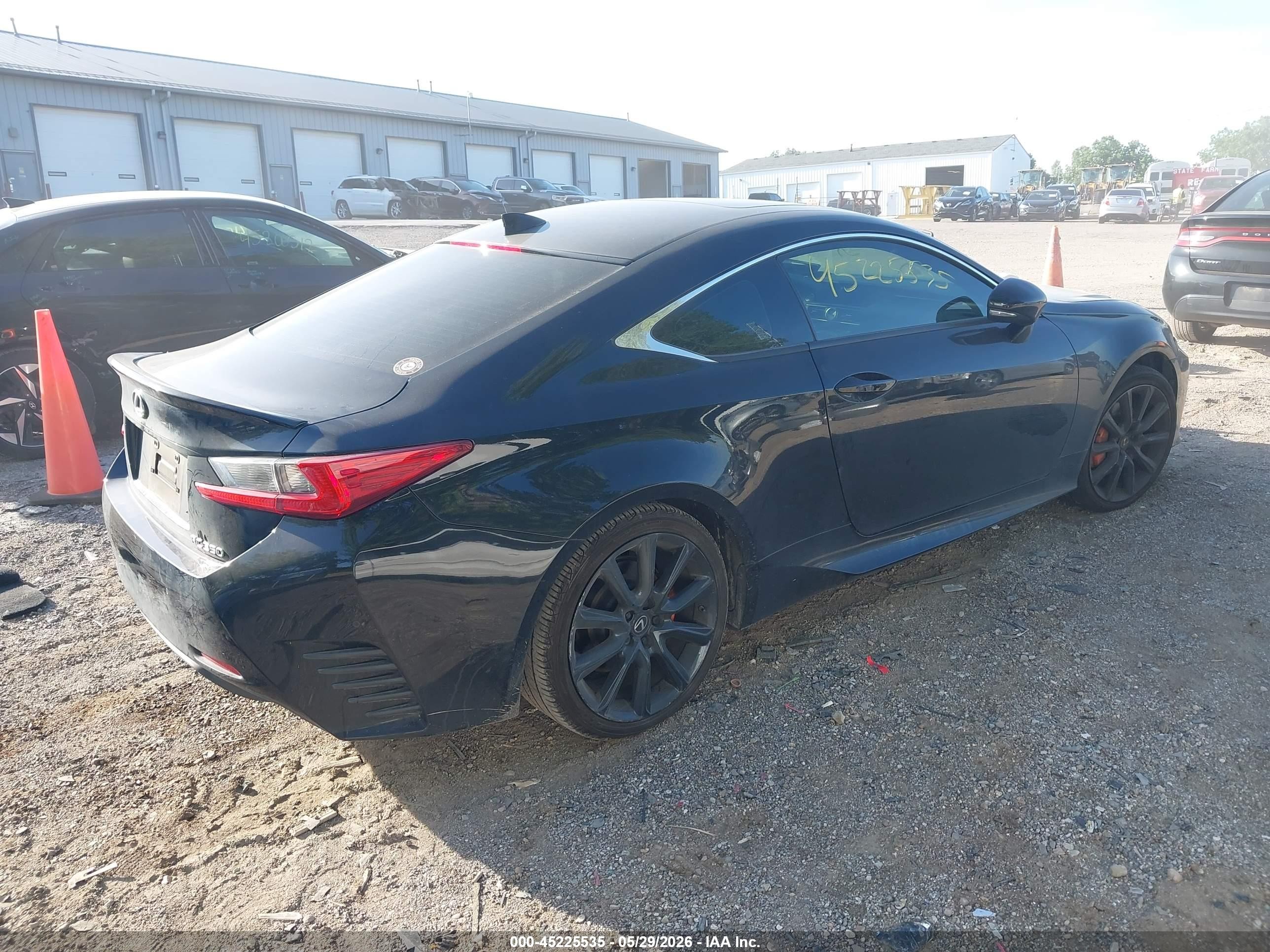 2015 Lexus Rc 350   Black vin: JTHHE5BCXF5010215