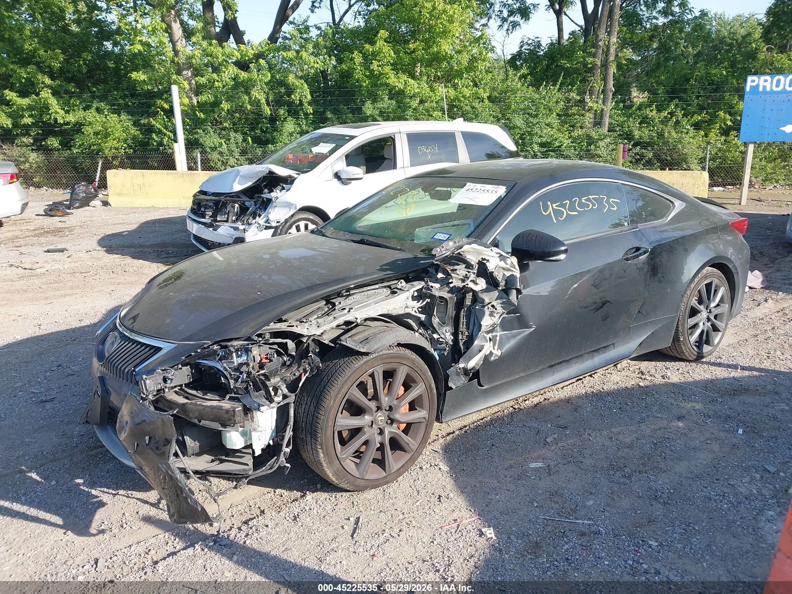 2015 Lexus Rc 350   Black vin: JTHHE5BCXF5010215