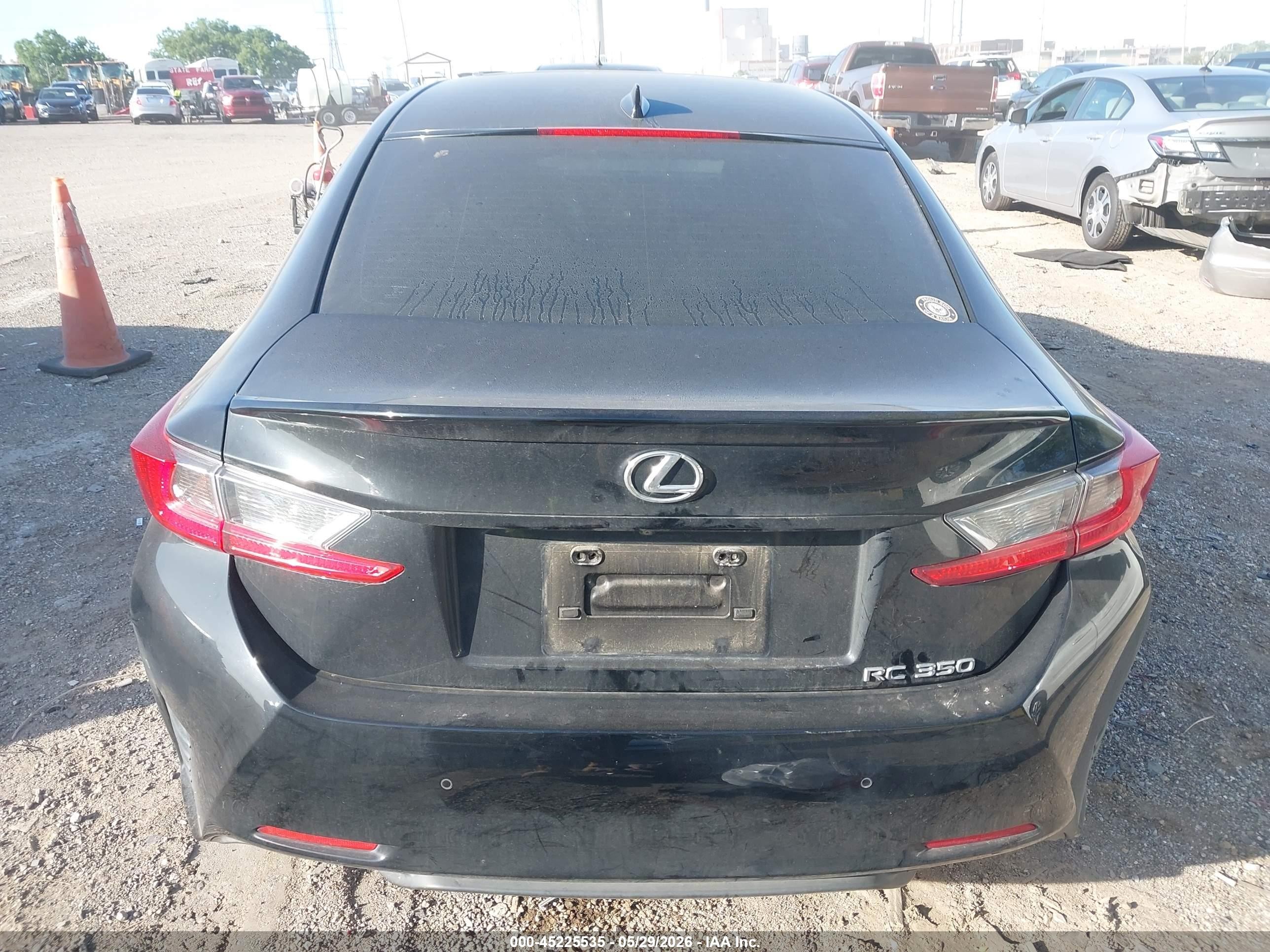 2015 Lexus Rc 350   Black vin: JTHHE5BCXF5010215