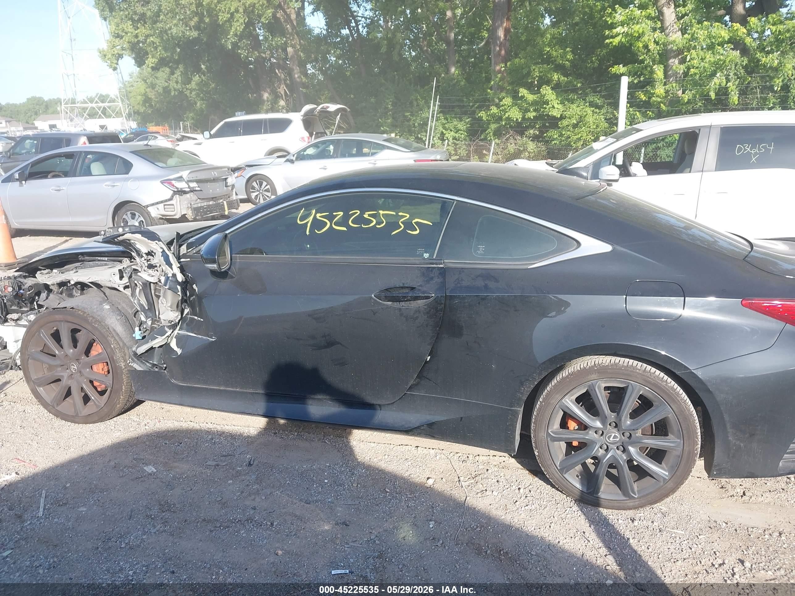 2015 Lexus Rc 350   Black vin: JTHHE5BCXF5010215