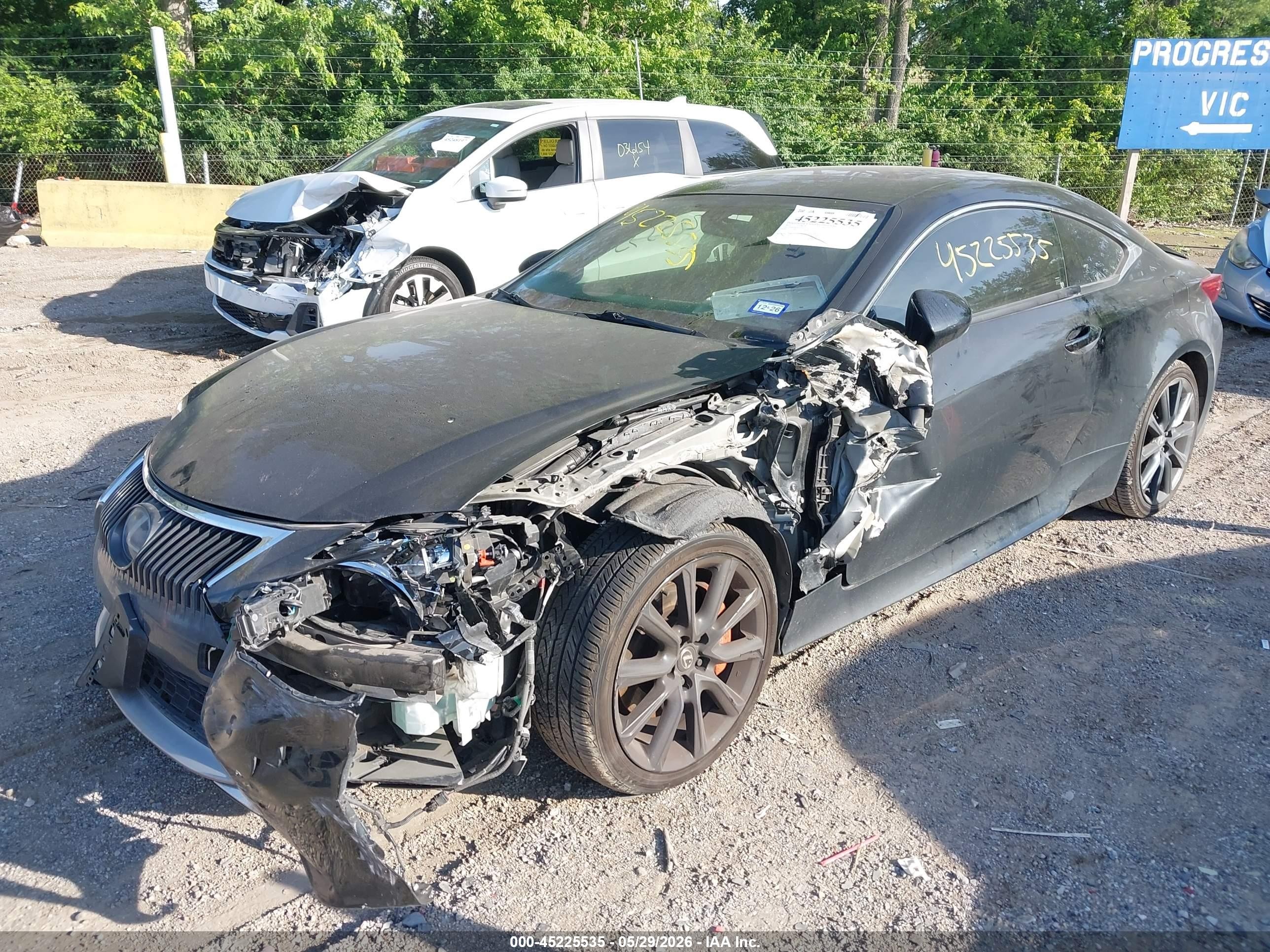 2015 Lexus Rc 350   Black vin: JTHHE5BCXF5010215