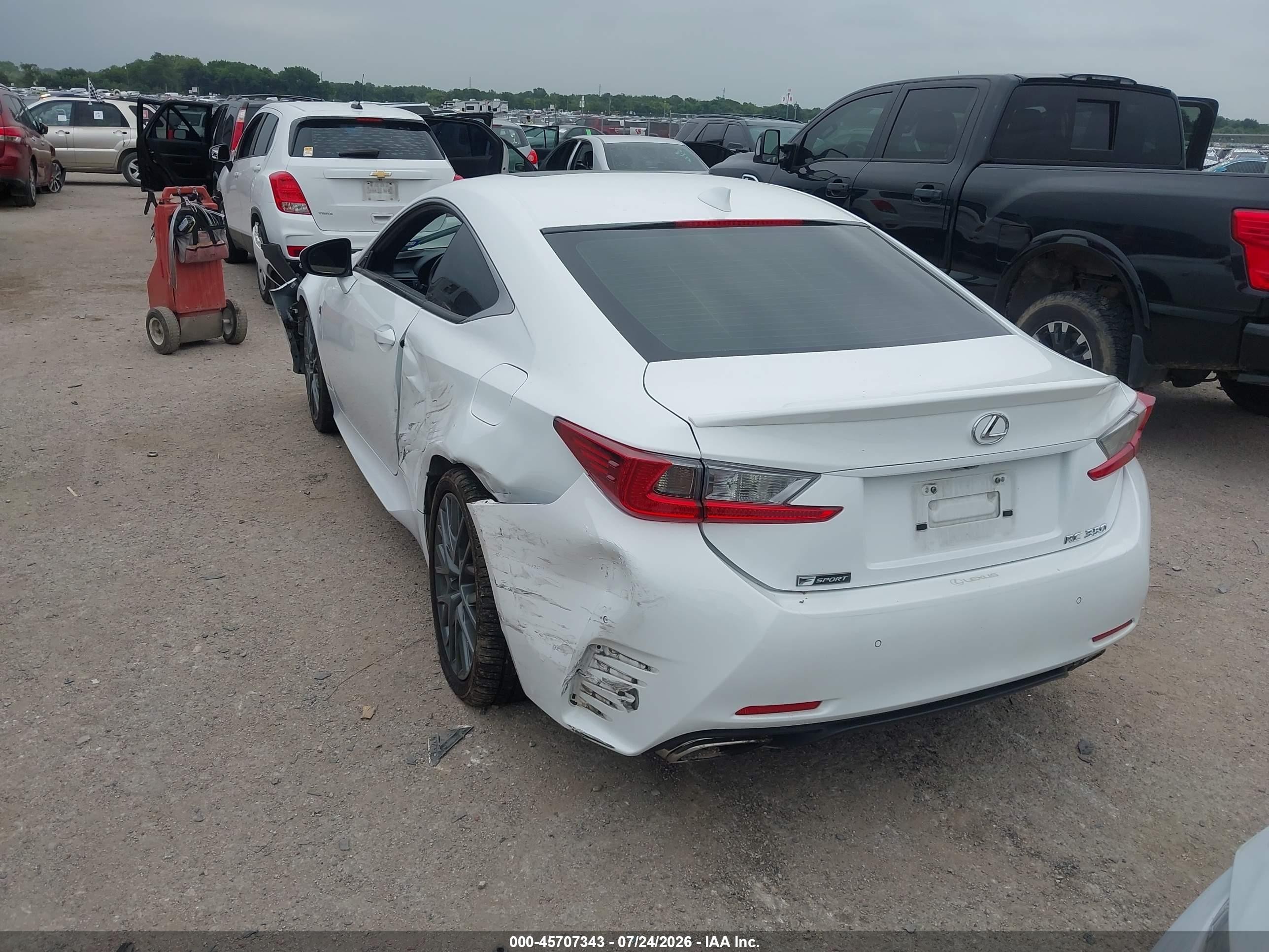 2015 Lexus Rc 350 White vin: JTHHE5BCXF5011266
