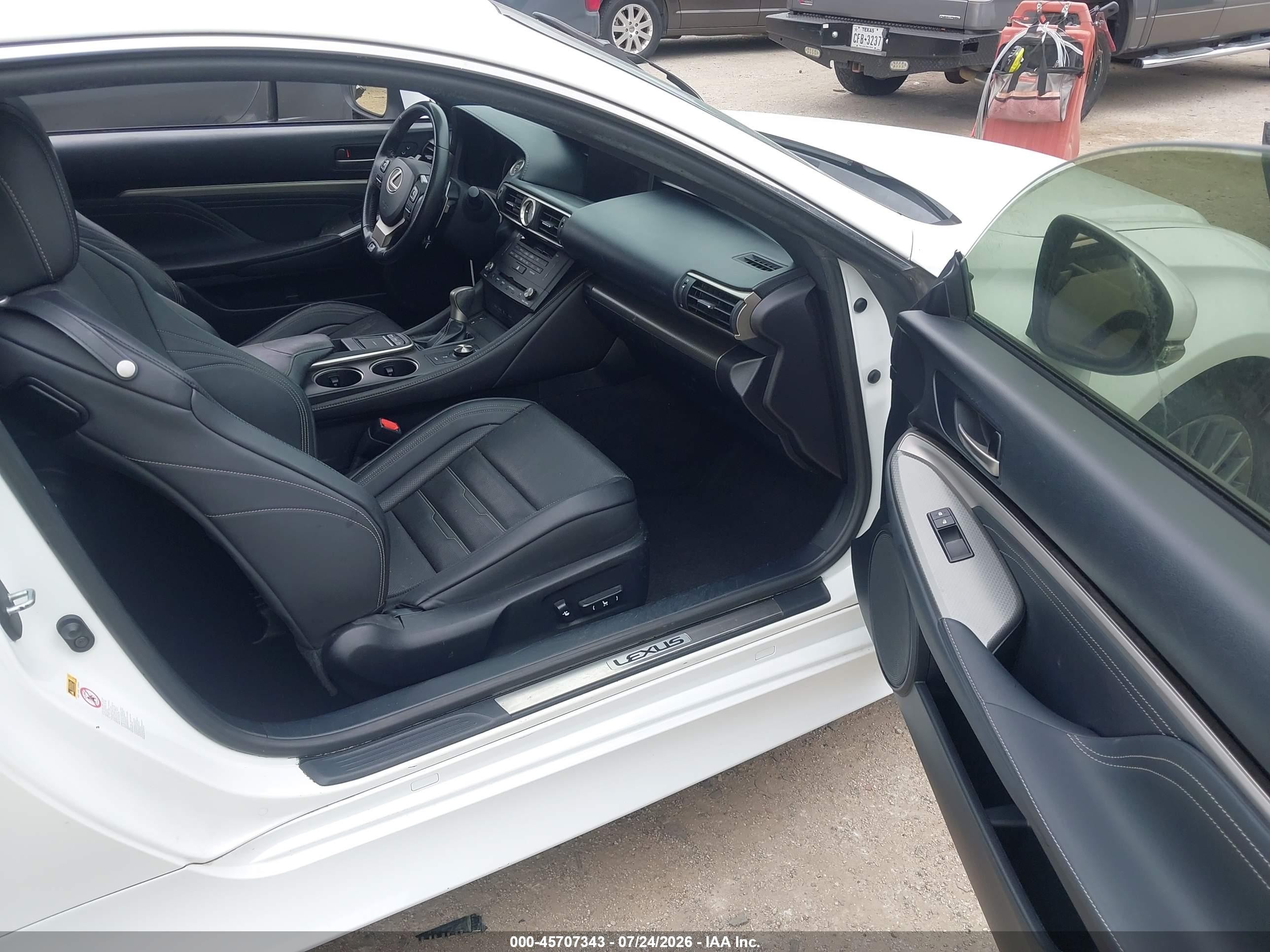 2015 Lexus Rc 350 White vin: JTHHE5BCXF5011266