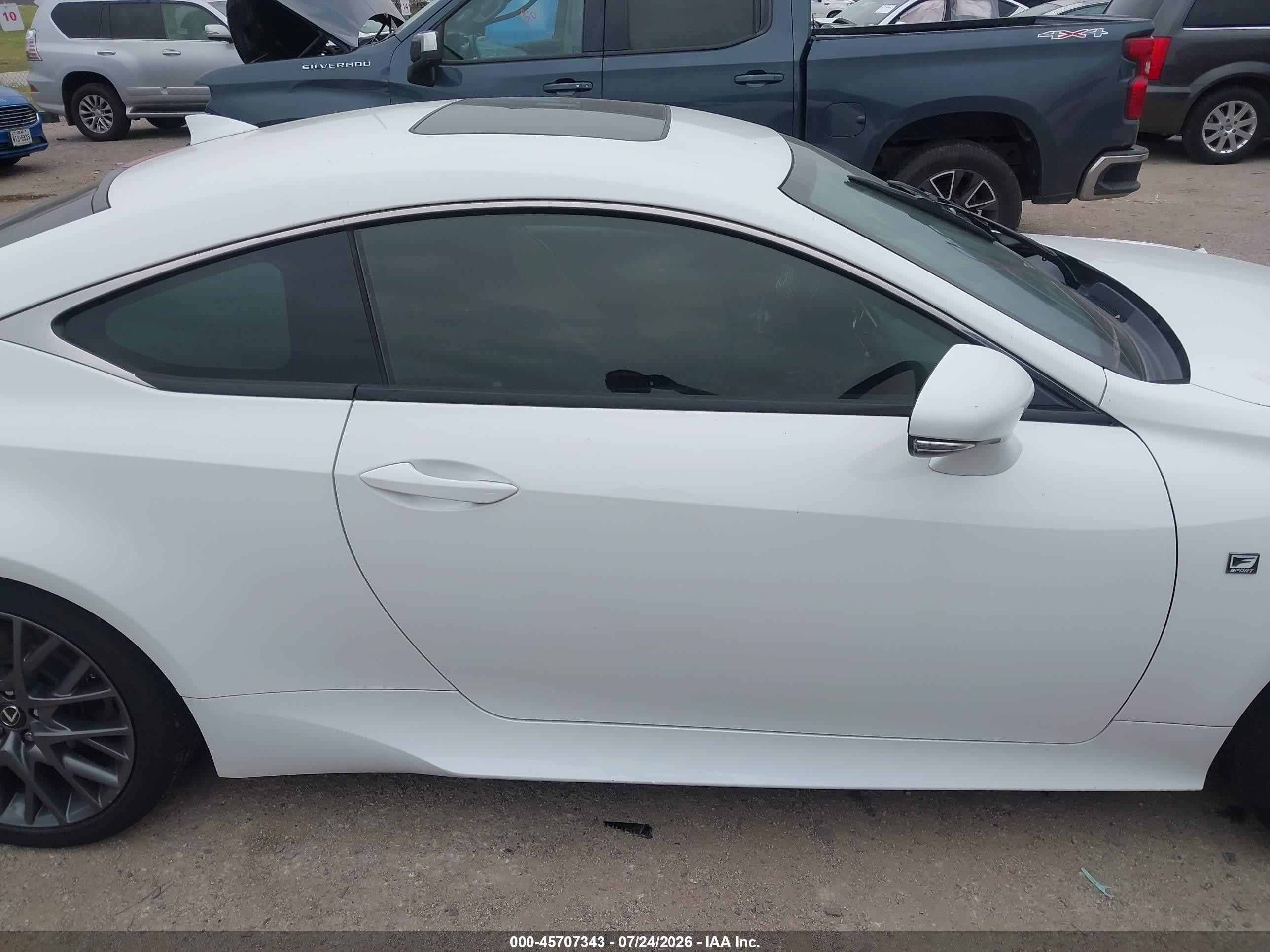 2015 Lexus Rc 350 White vin: JTHHE5BCXF5011266