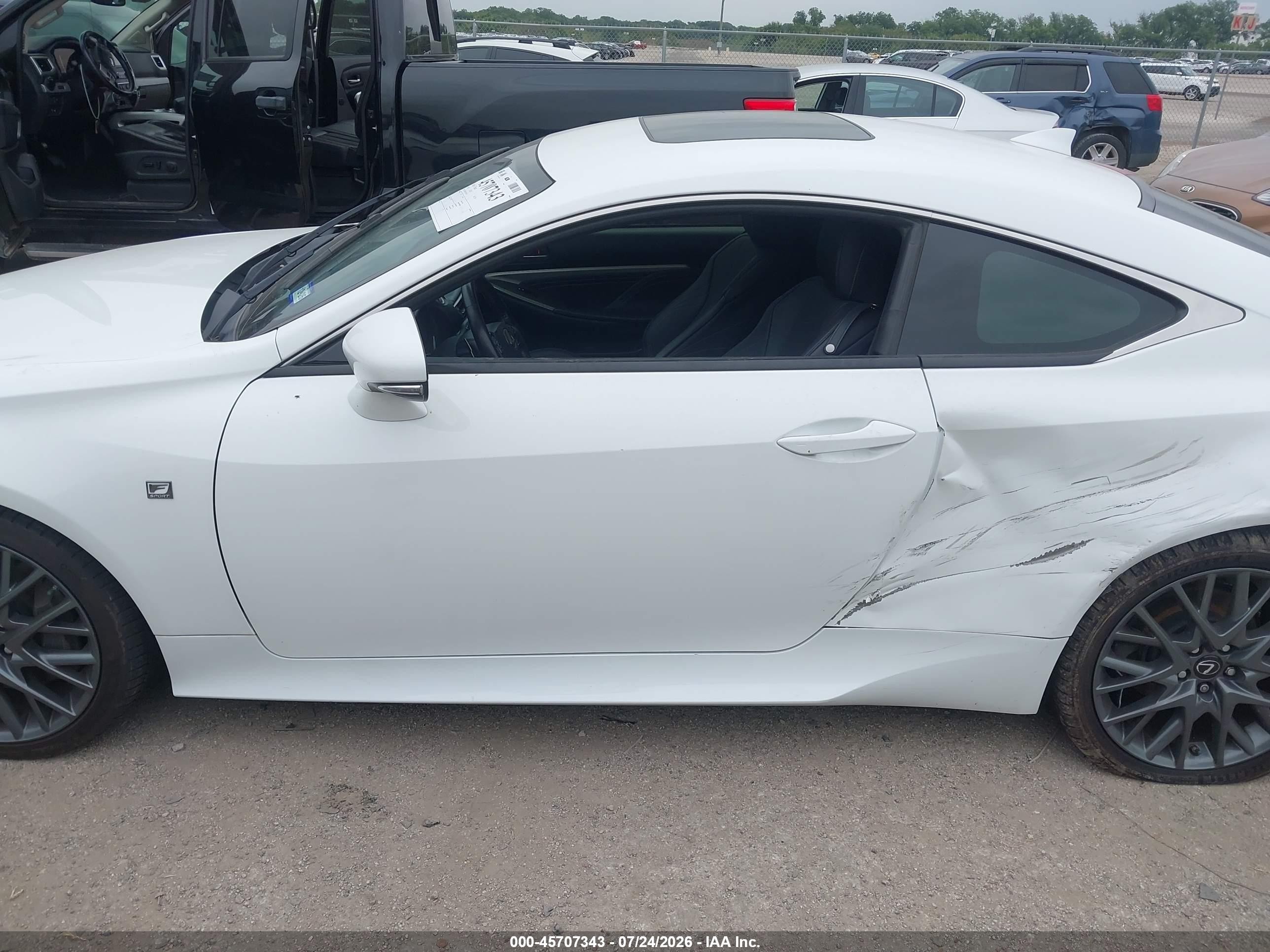 2015 Lexus Rc 350 White vin: JTHHE5BCXF5011266