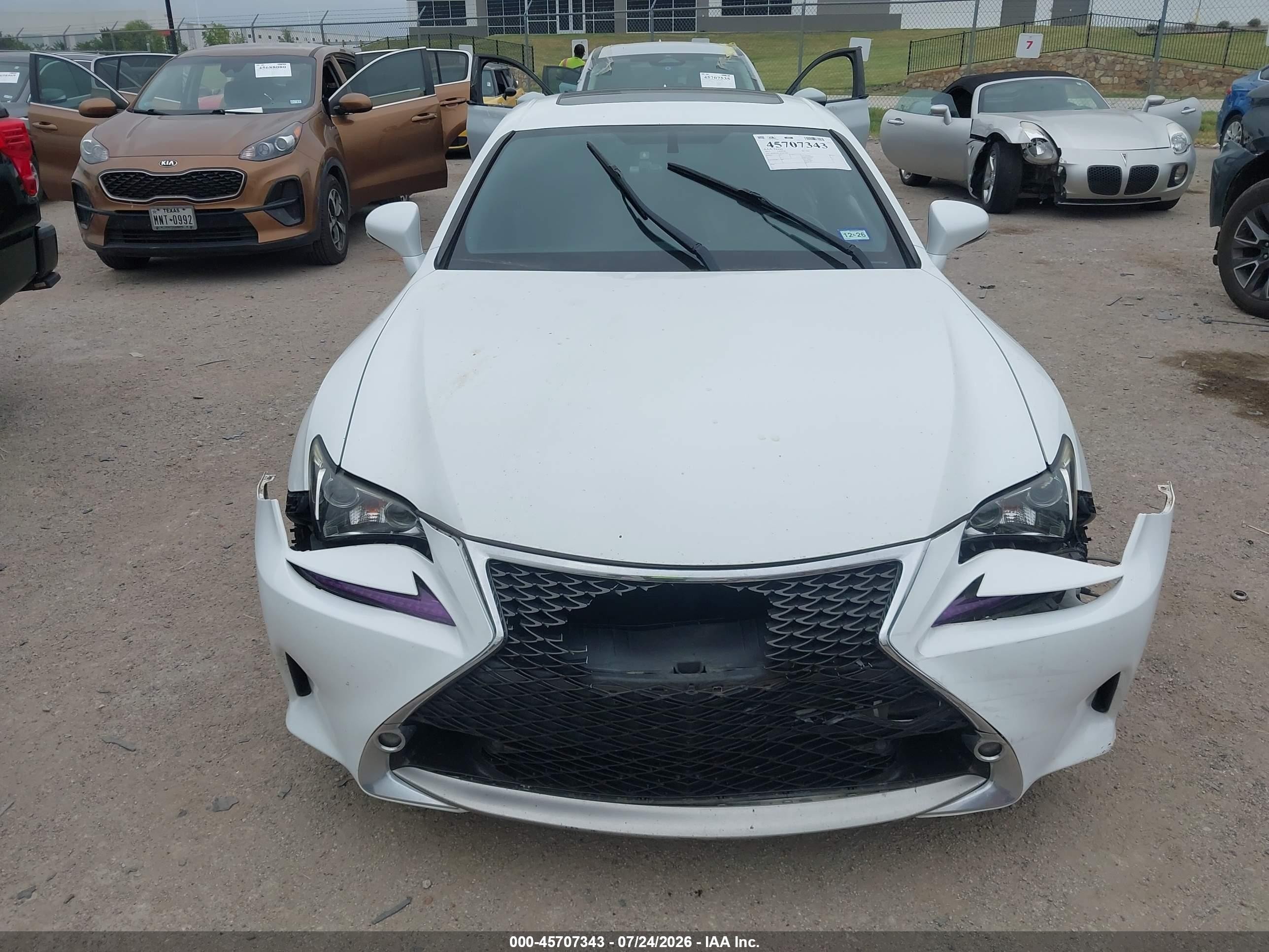 2015 Lexus Rc 350 White vin: JTHHE5BCXF5011266