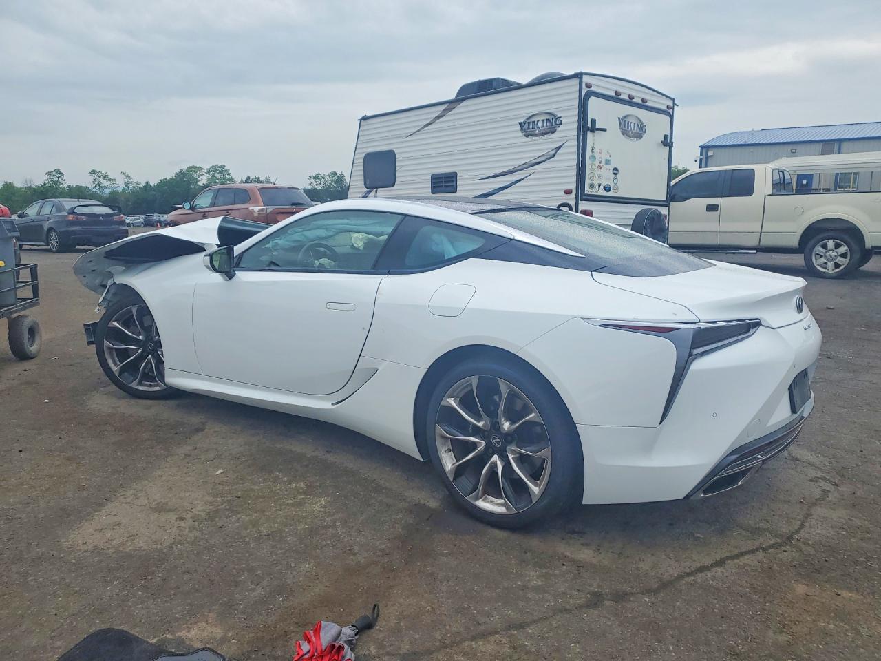2018 Lexus Lc 500 White vin: JTHHP5AY2JA005811