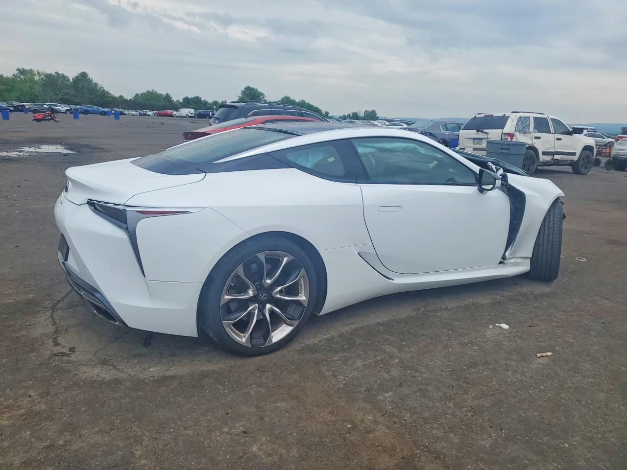 2018 Lexus Lc 500 White vin: JTHHP5AY2JA005811