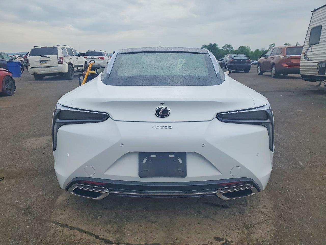 2018 Lexus Lc 500 White vin: JTHHP5AY2JA005811