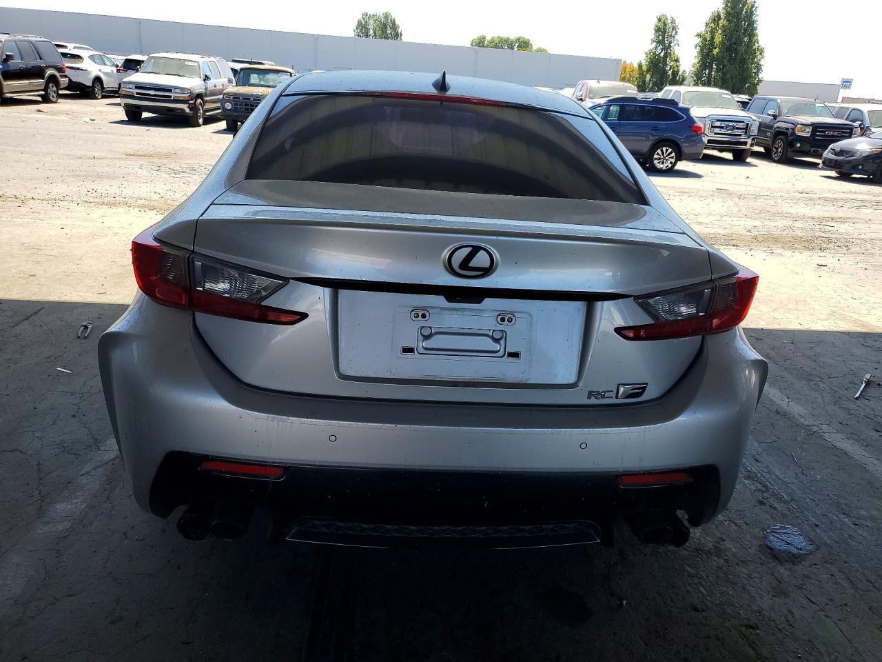 2015 Lexus Rc F Base Silver vin: JTHHP5BC0F5001615