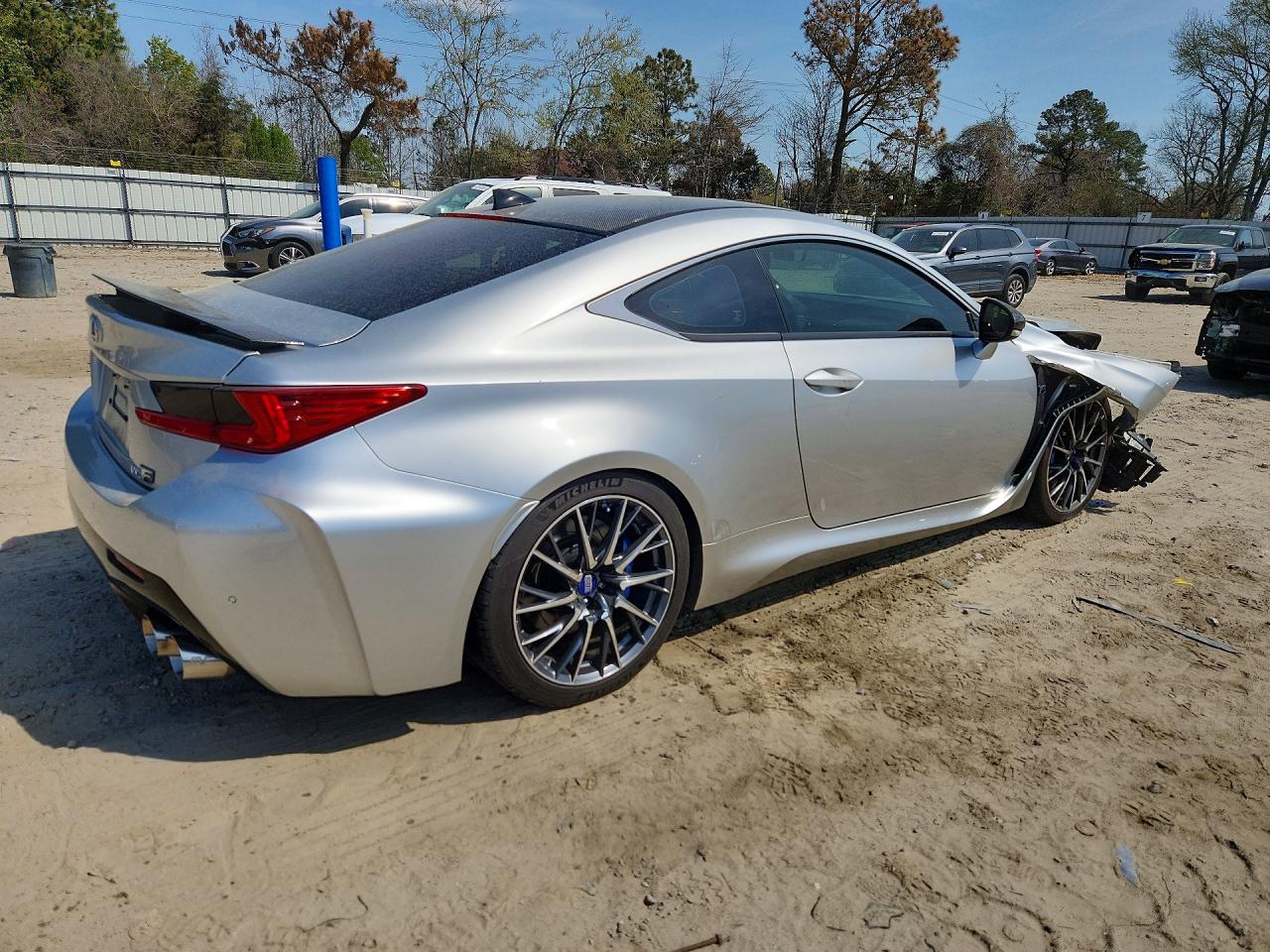 2015 Lexus Rc F Base Silver vin: JTHHP5BC0F5002750