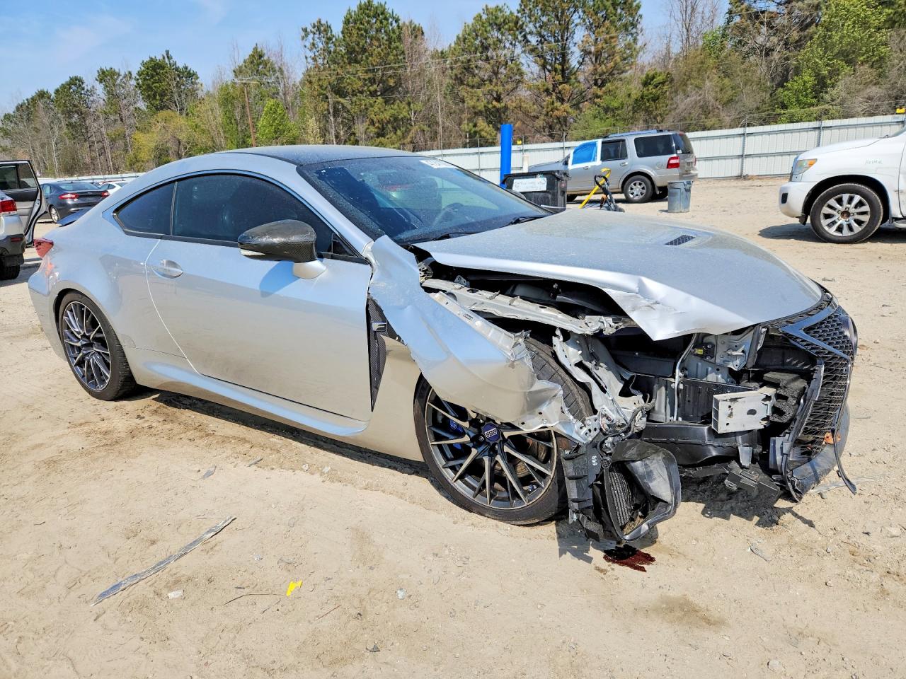 2015 Lexus Rc F Base Silver vin: JTHHP5BC0F5002750