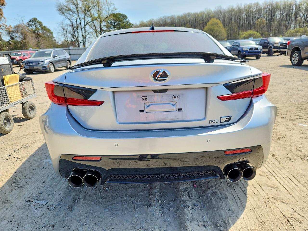 2015 Lexus Rc F Base Silver vin: JTHHP5BC0F5002750
