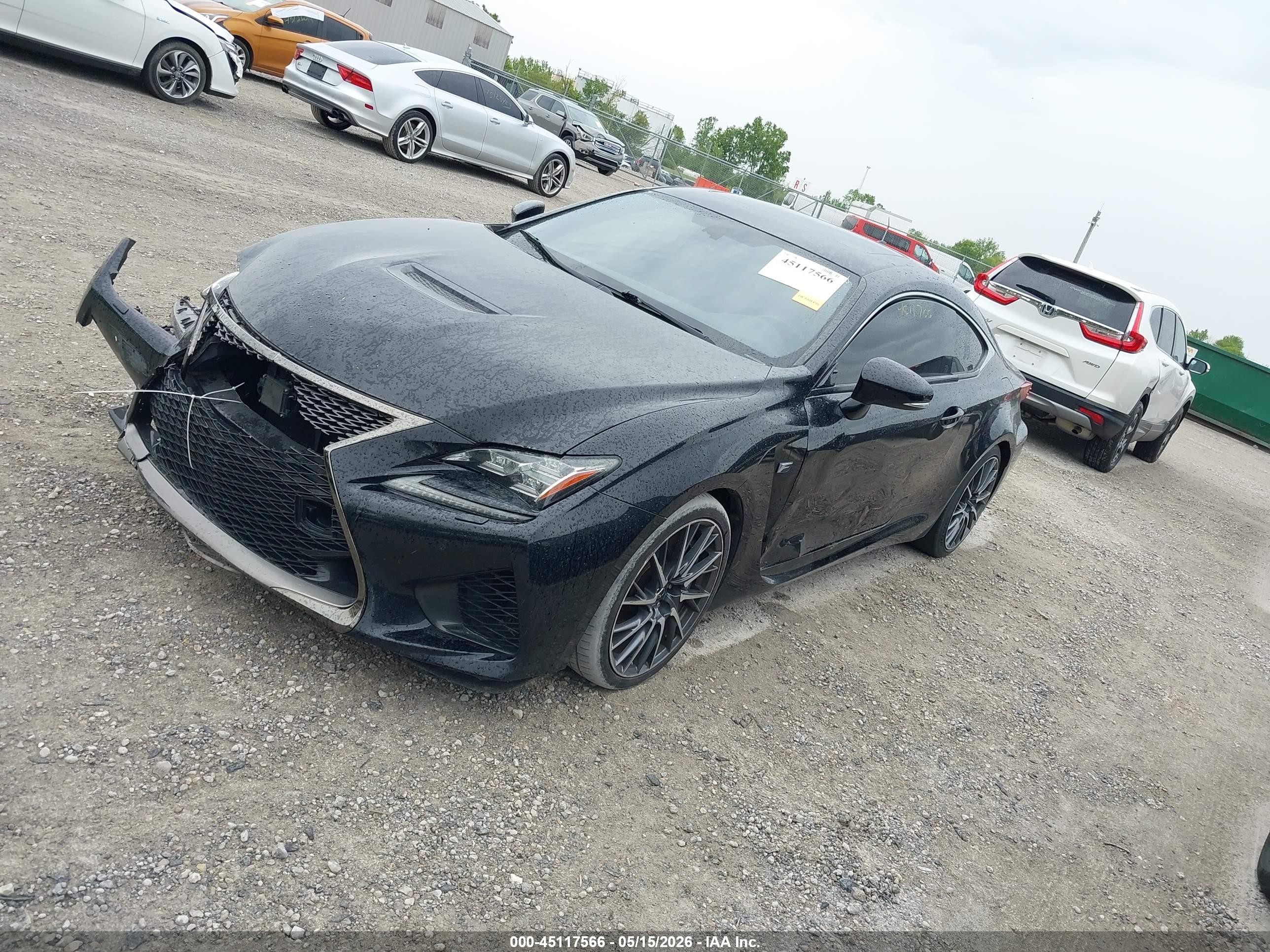 2015 Lexus Rc F Black vin: JTHHP5BC1F5003065