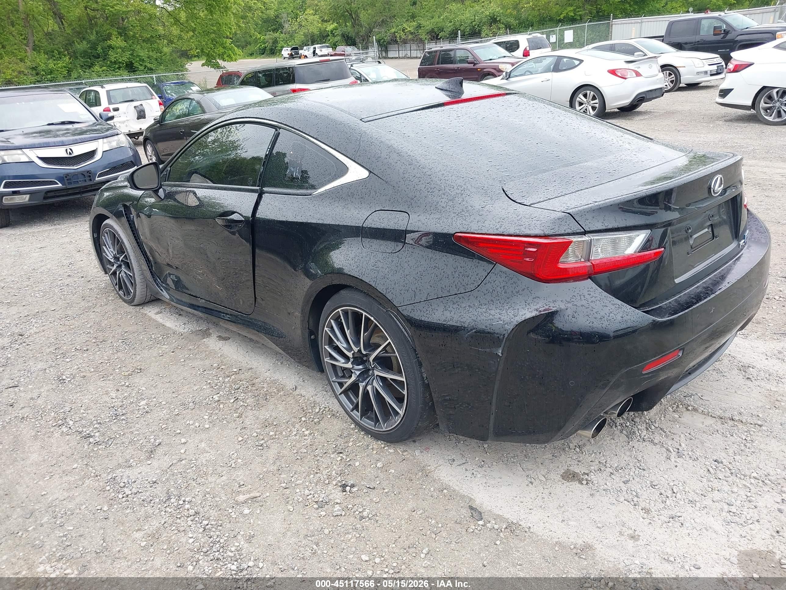 2015 Lexus Rc F Black vin: JTHHP5BC1F5003065