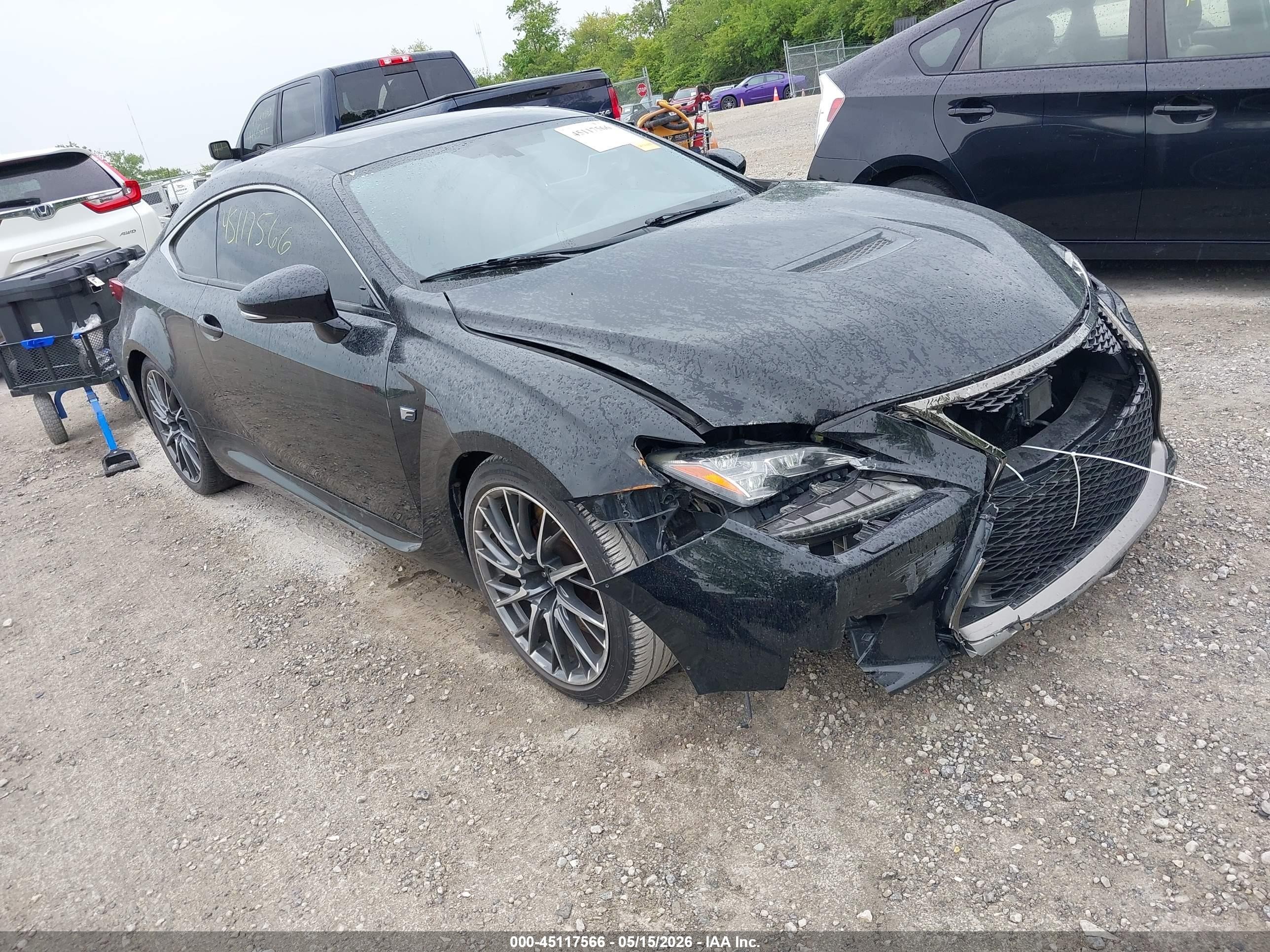 2015 Lexus Rc F Black vin: JTHHP5BC1F5003065