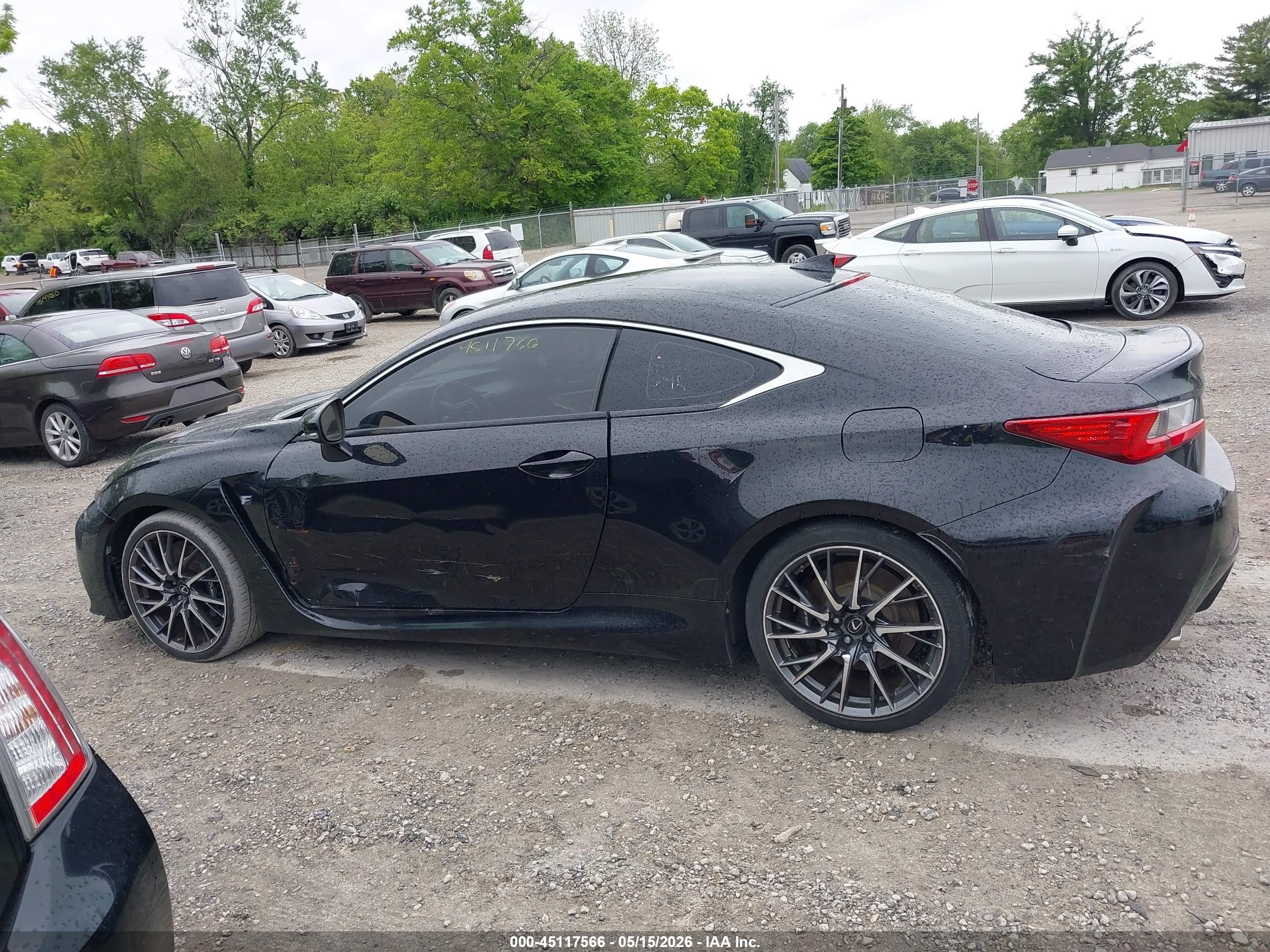2015 Lexus Rc F Black vin: JTHHP5BC1F5003065