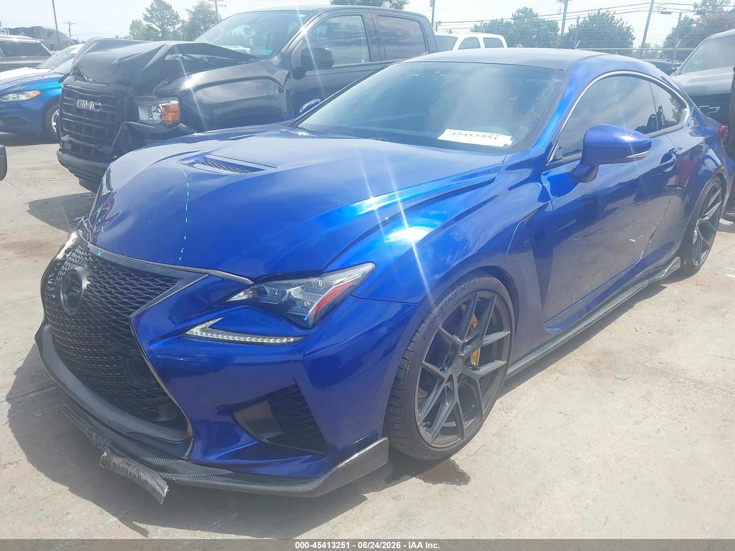 2015 Lexus Rc F   Blue vin: JTHHP5BC2F5002717