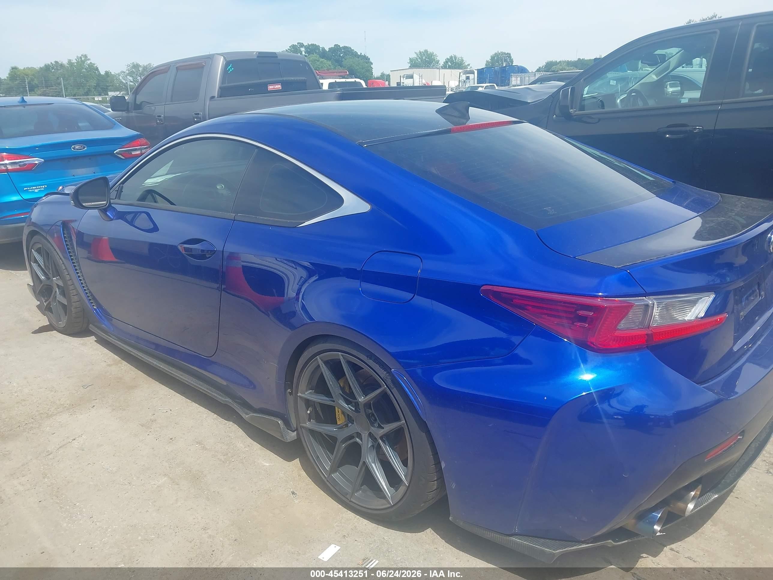 2015 Lexus Rc F   Blue vin: JTHHP5BC2F5002717