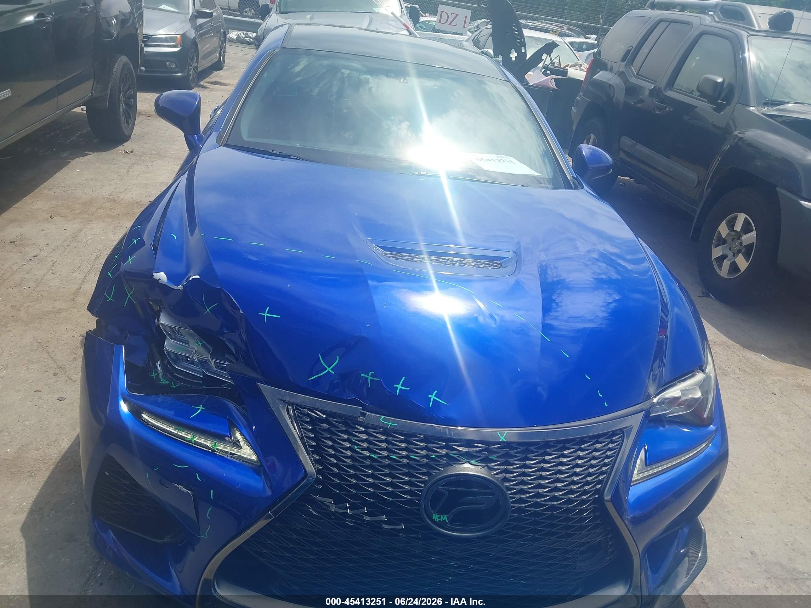 2015 Lexus Rc F   Blue vin: JTHHP5BC2F5002717